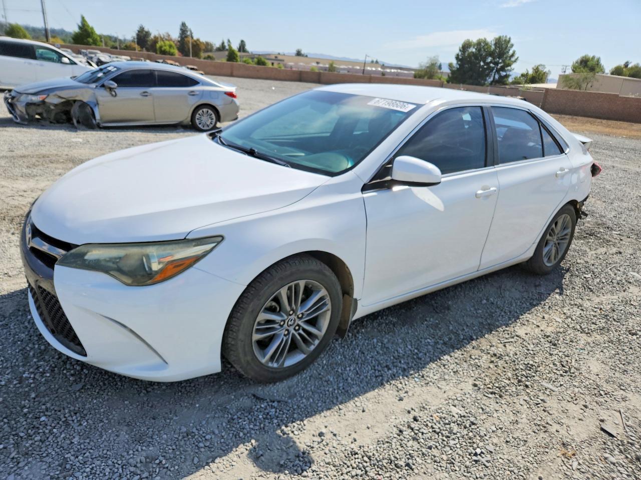 2015 Toyota Camry Se Белый vin: 4T1BF1FK0FU494590