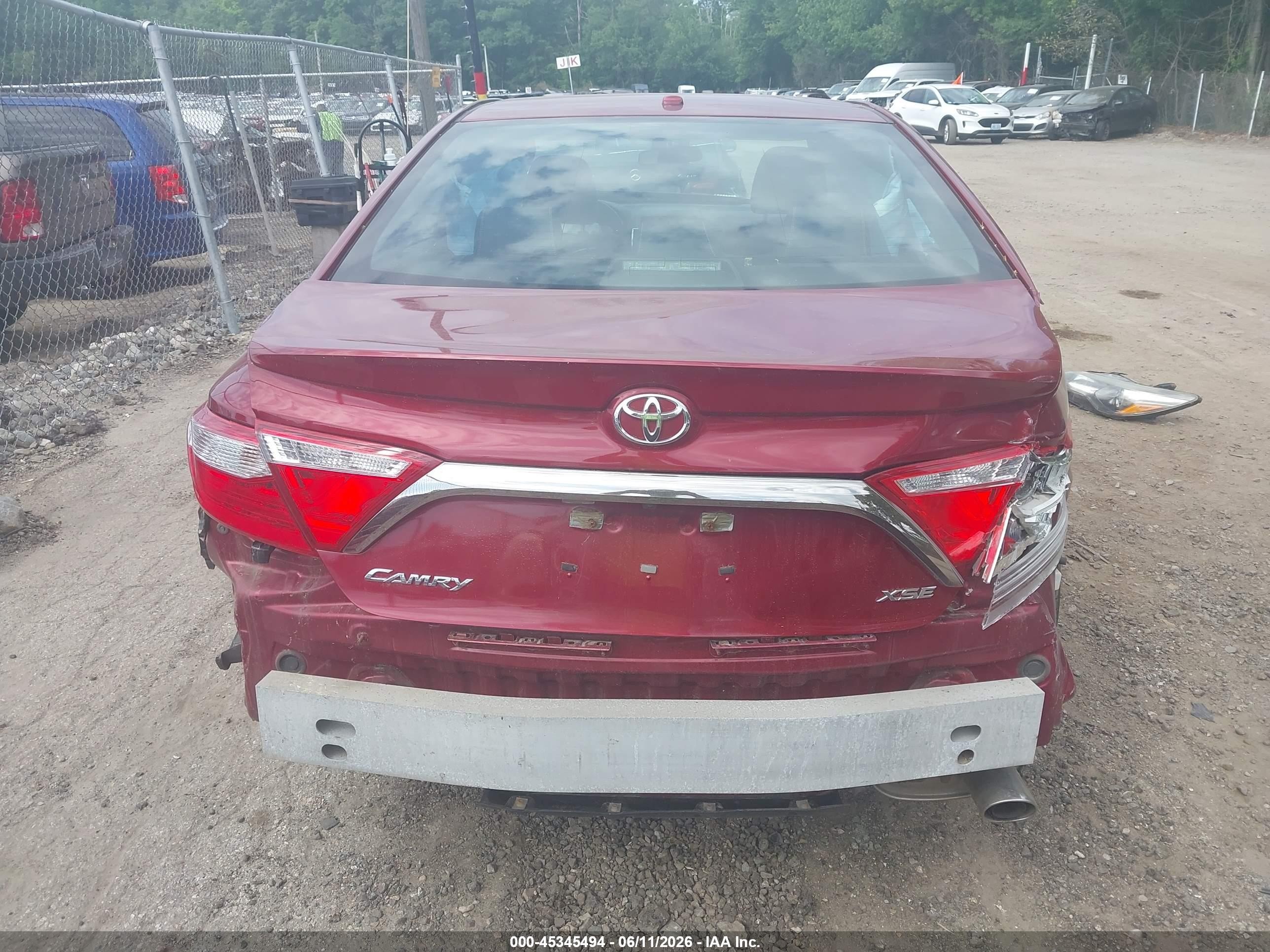2015 Toyota Camry Xse Red vin: 4T1BF1FK0FU876490
