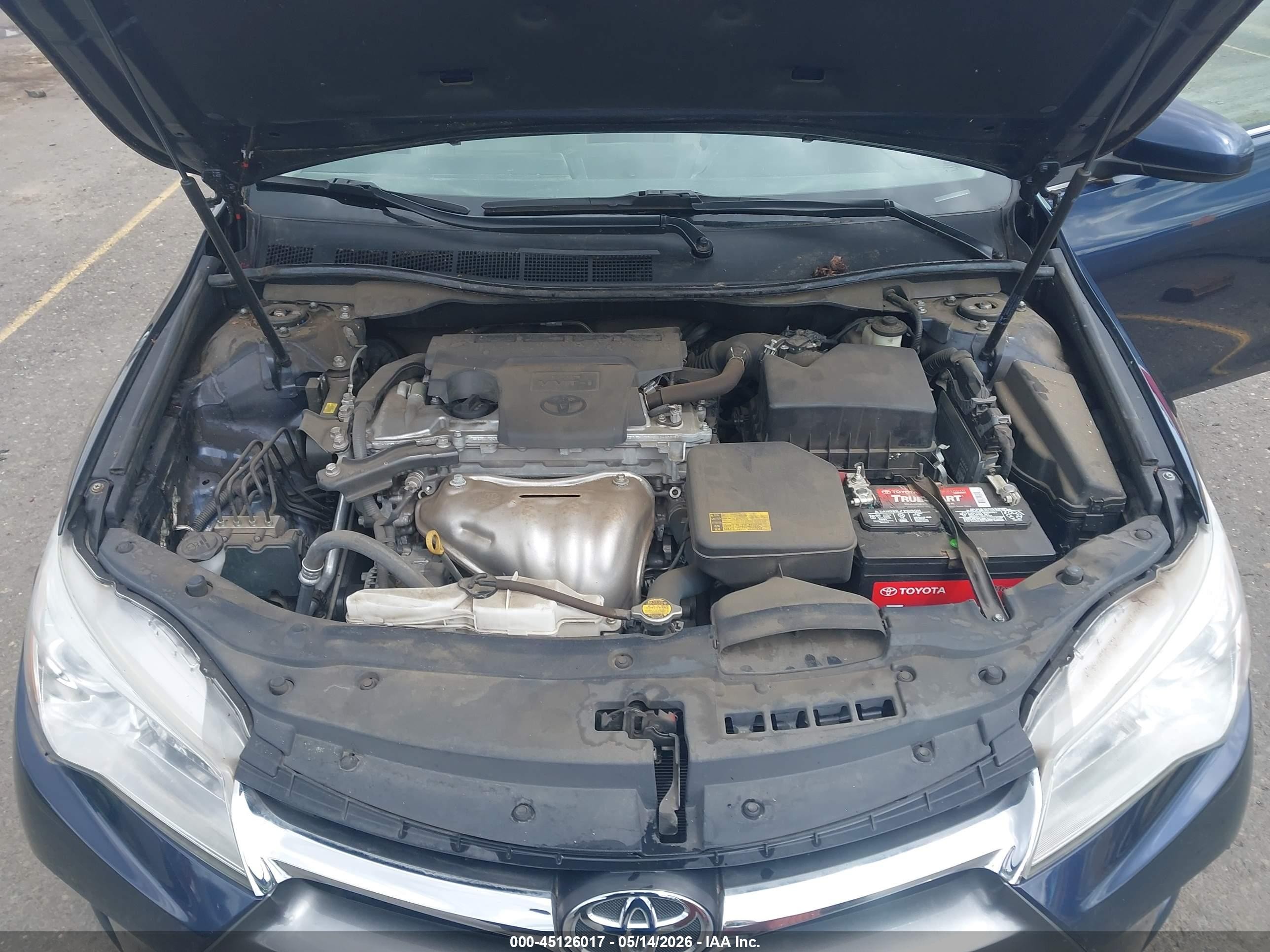 2015 Toyota Camry Xle Blue vin: 4T1BF1FK0FU877400