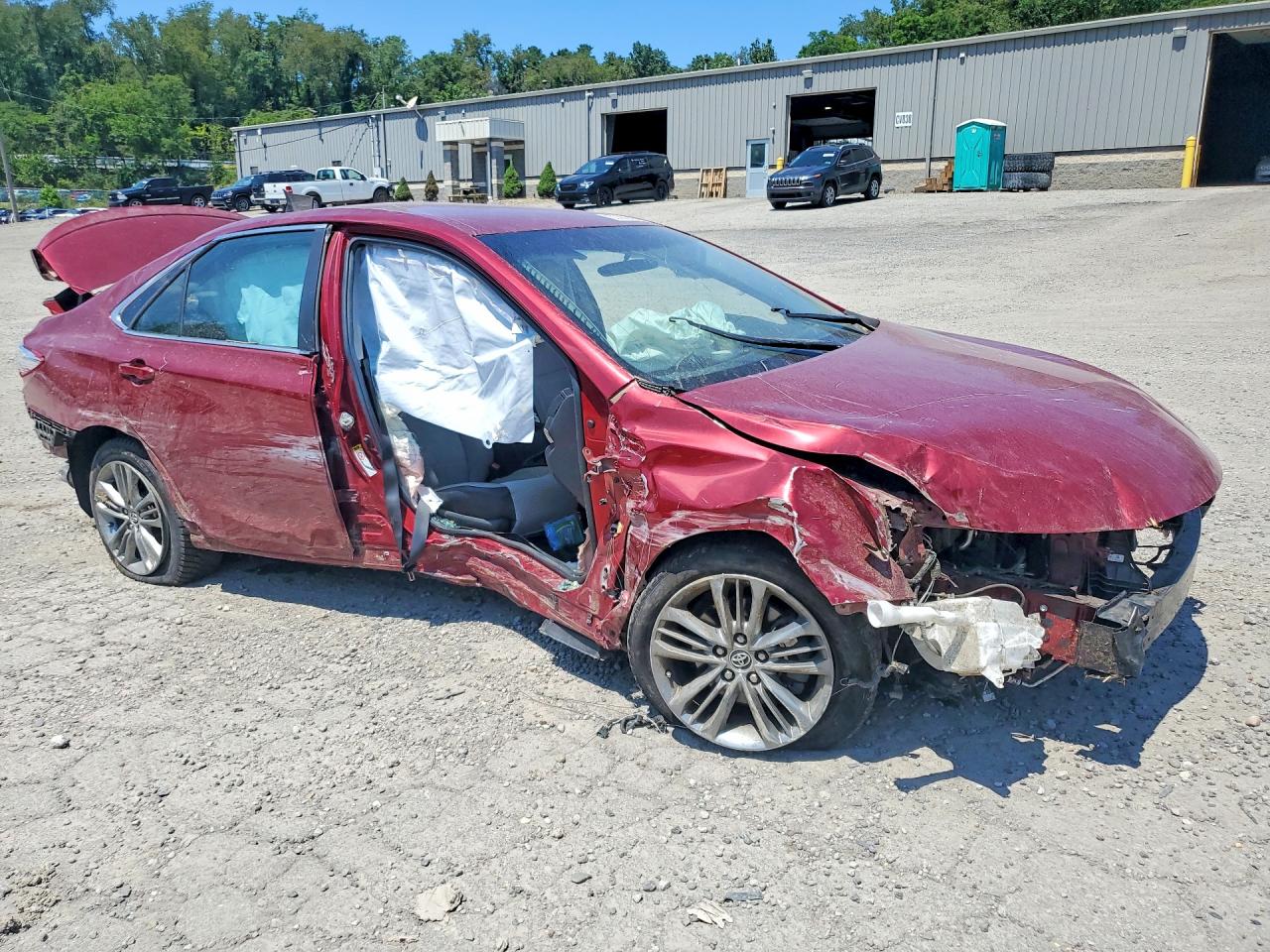 2015 Toyota Camry Se Red vin: 4T1BF1FK0FU891328