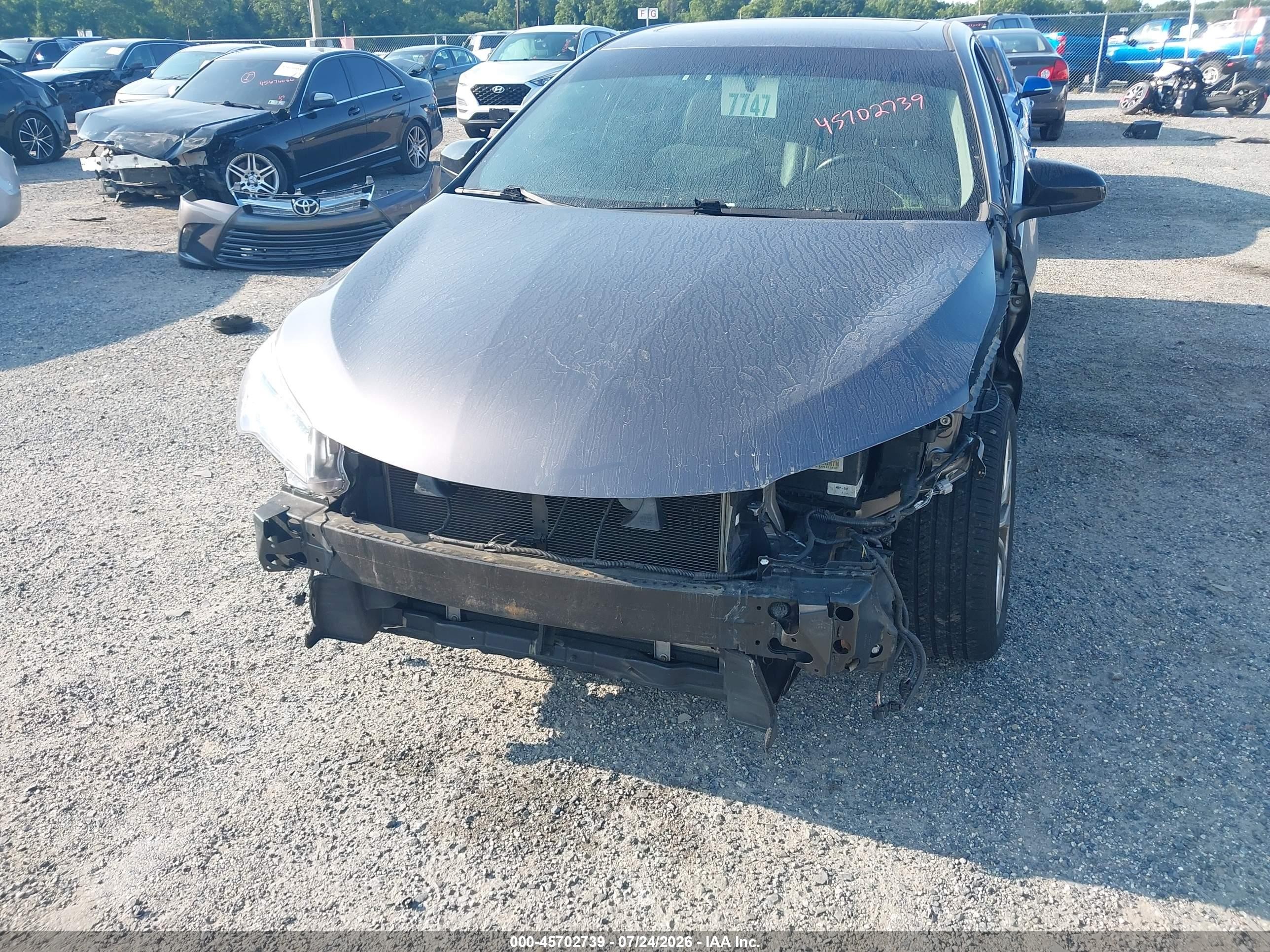 2015 Toyota Camry Xle Серый vin: 4T1BF1FK0FU906636