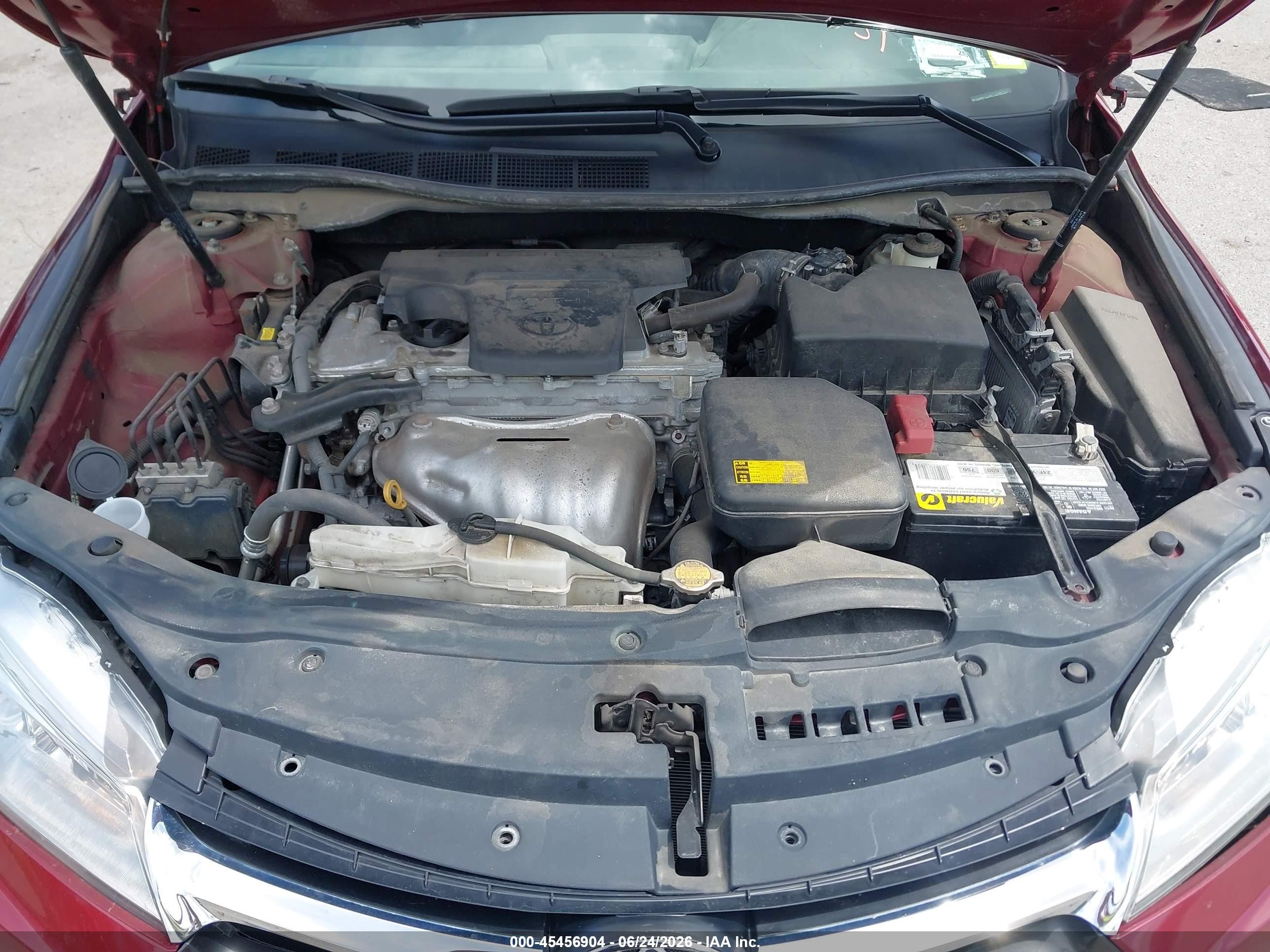 2015 Toyota Camry Le Red vin: 4T1BF1FK0FU934534