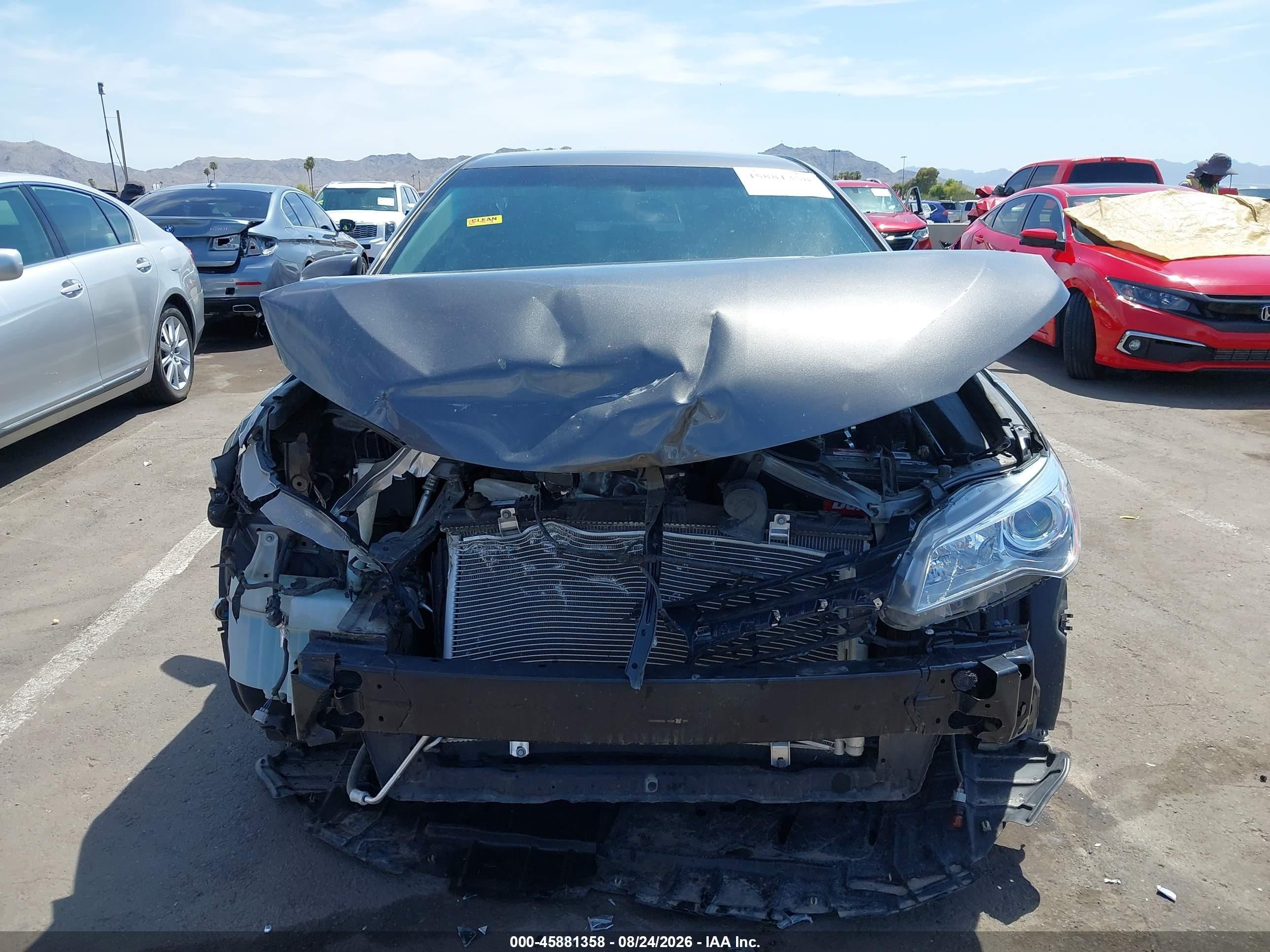 2015 Toyota Camry Le Gray vin: 4T1BF1FK0FU956730