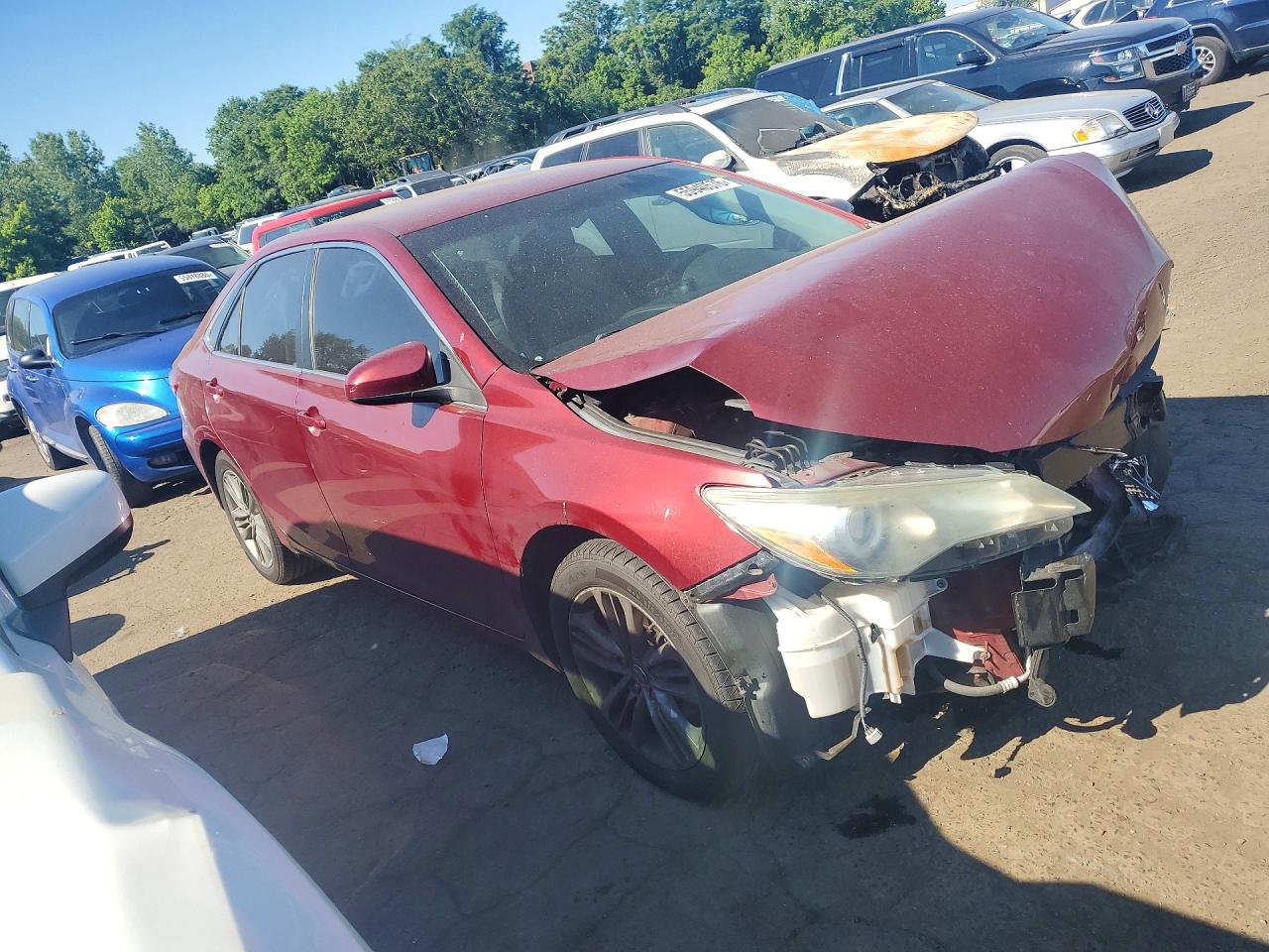 2015 Toyota Camry Se Red vin: 4T1BF1FK0FU960227