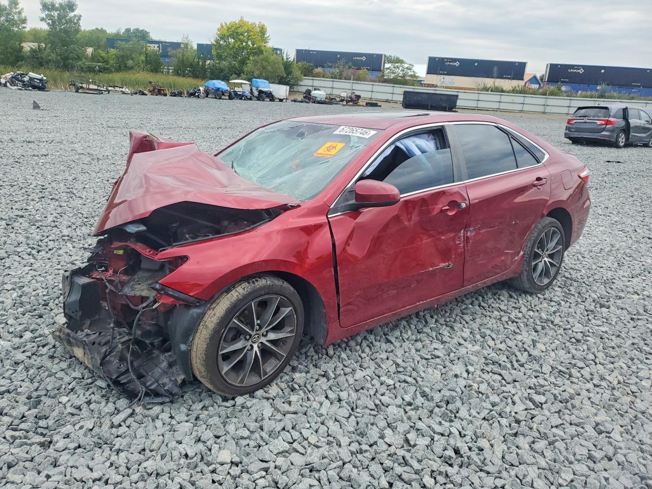 2015 Toyota Camry Xse Red vin: 4T1BF1FK0FU962401