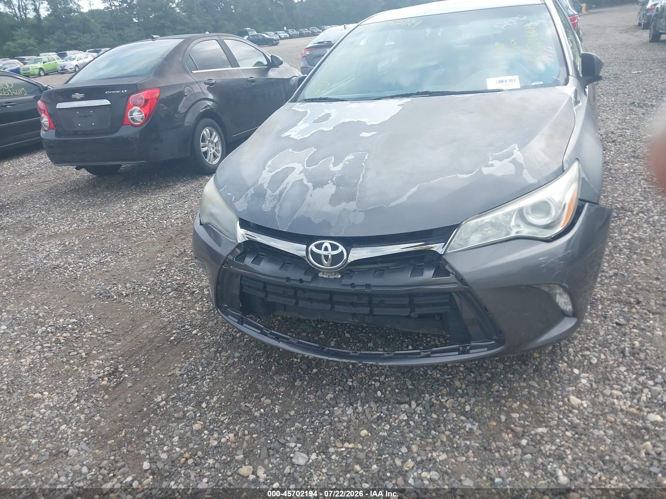 2015 Toyota Camry Se Gray vin: 4T1BF1FK0FU971454
