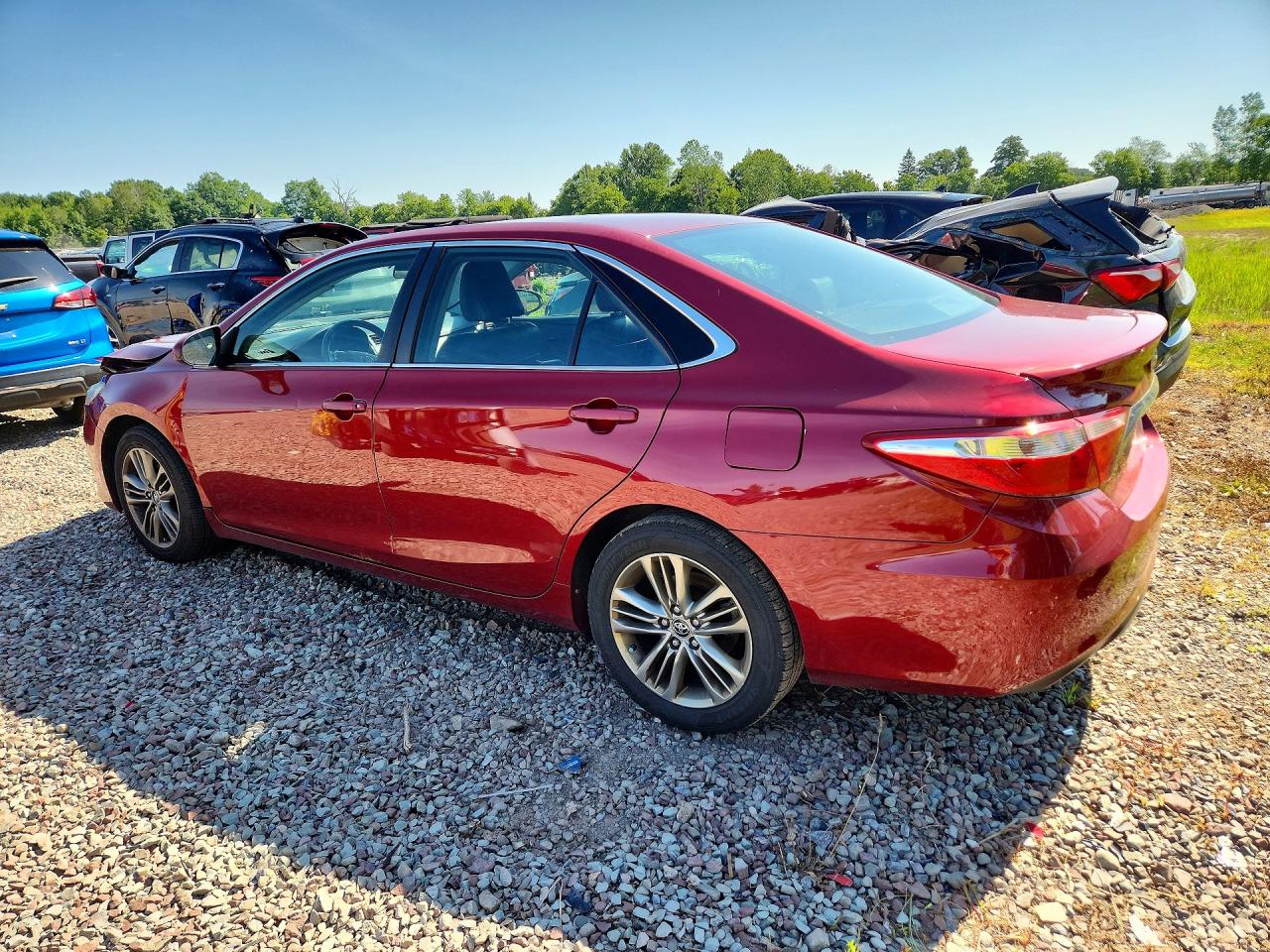 2015 Toyota Camry Se Maroon vin: 4T1BF1FK0FU973432