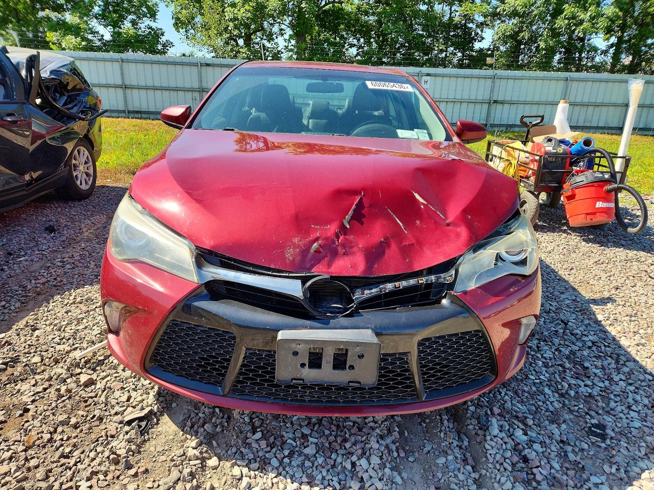 2015 Toyota Camry Se Maroon vin: 4T1BF1FK0FU973432