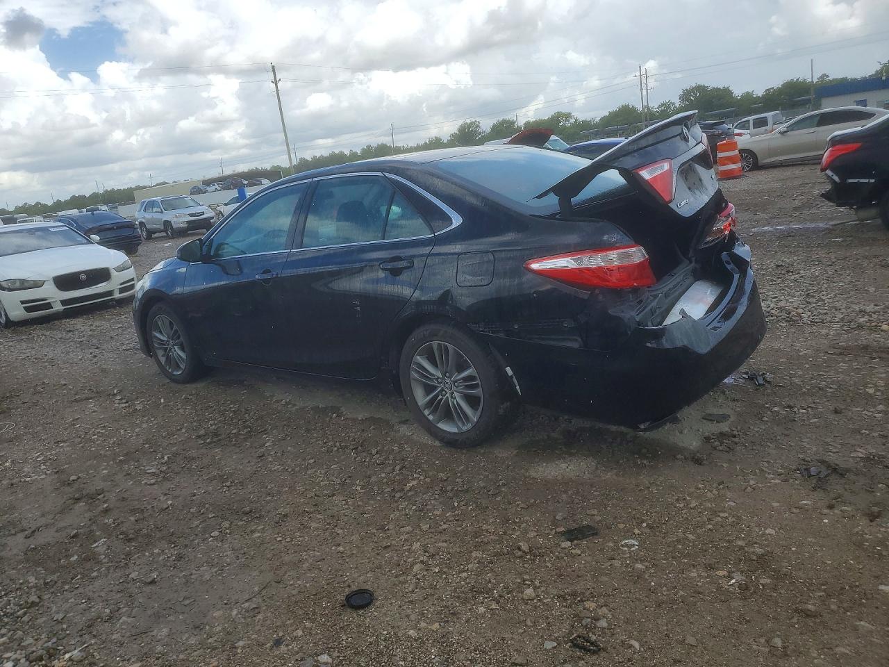 2015 Toyota Camry Se Black vin: 4T1BF1FK0FU987833