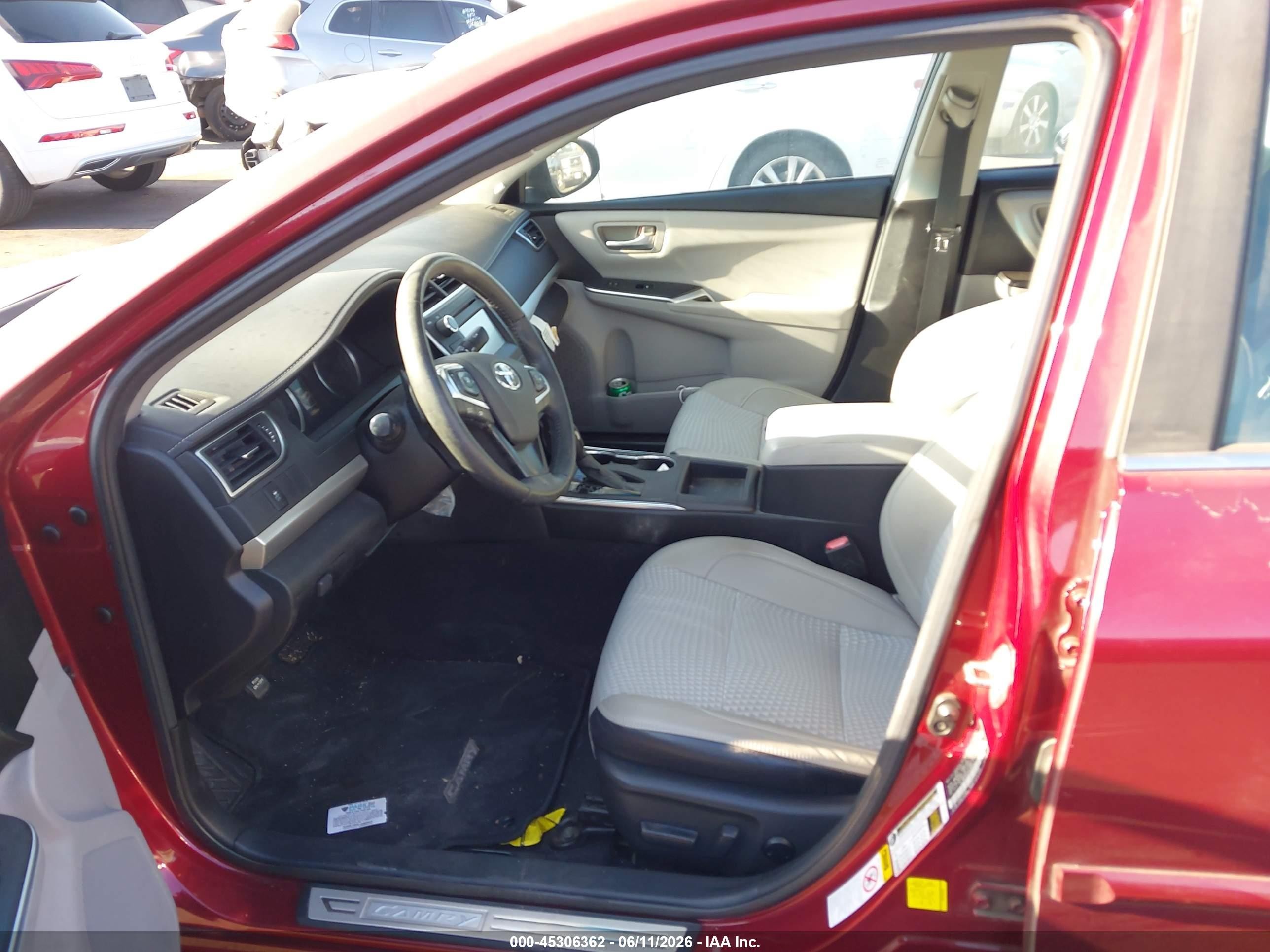 2015 Toyota Camry Se Red vin: 4T1BF1FK0FU989341