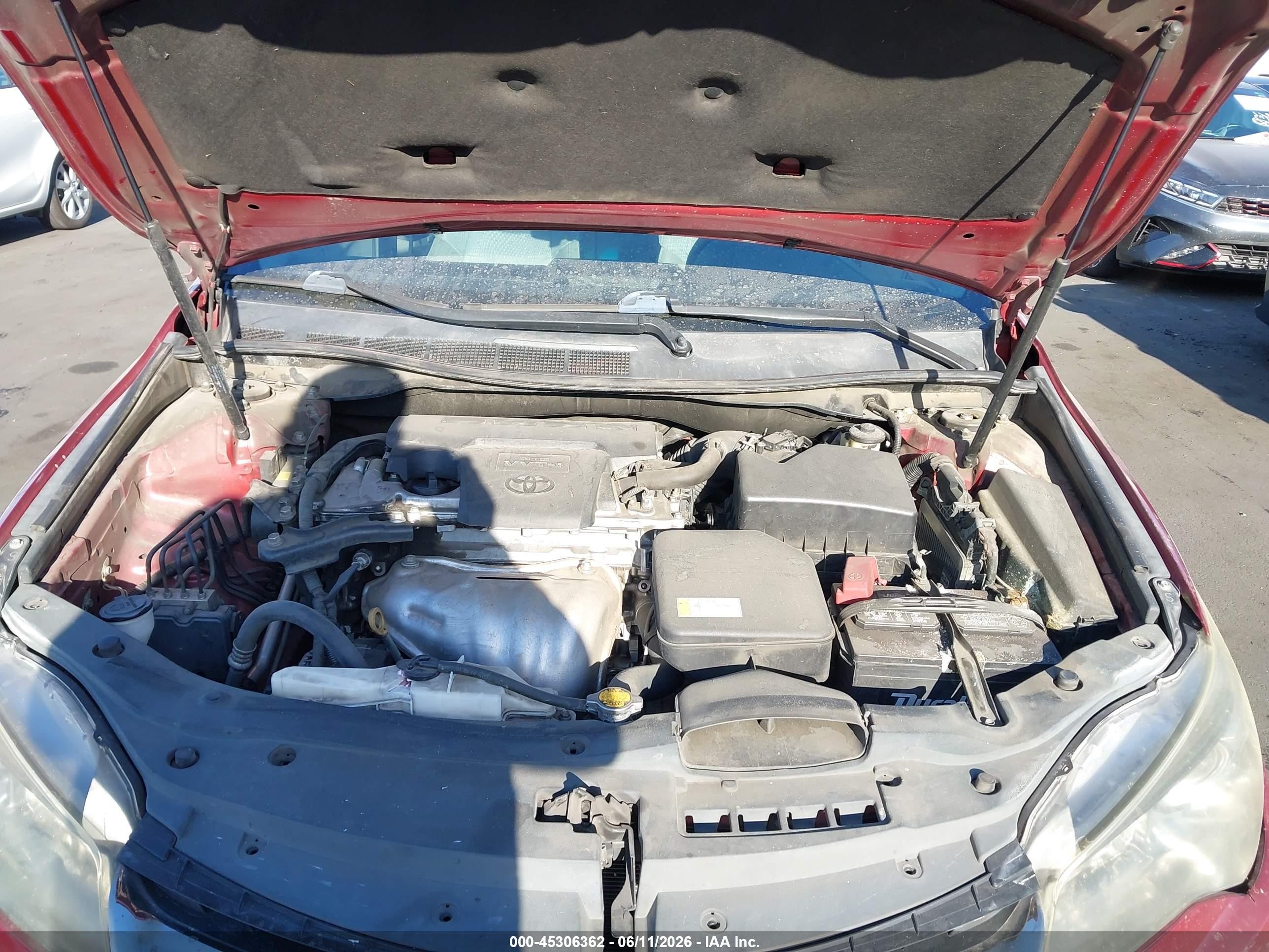 2015 Toyota Camry Se Red vin: 4T1BF1FK0FU989341