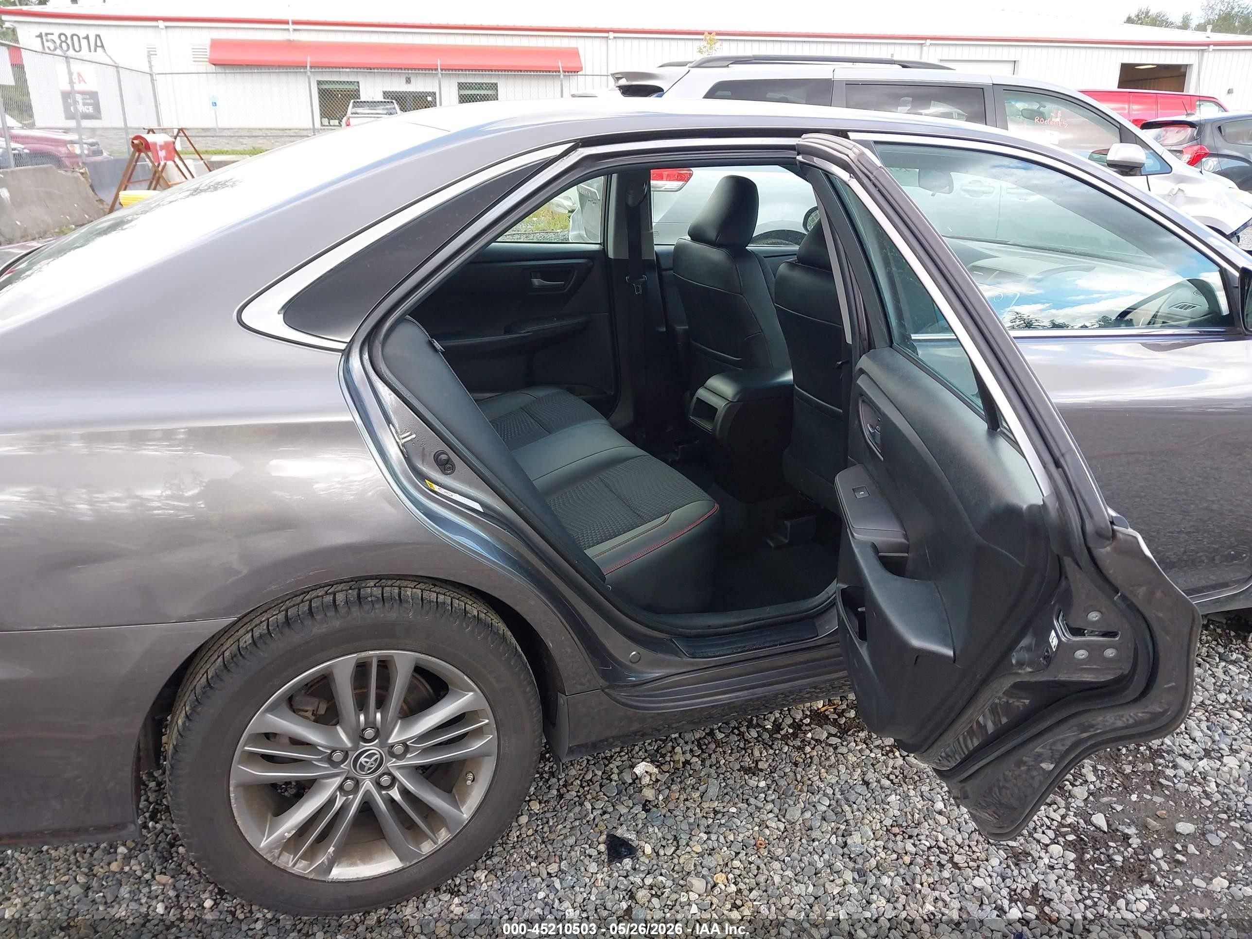 2015 Toyota Camry Se Gray vin: 4T1BF1FK0FU997827