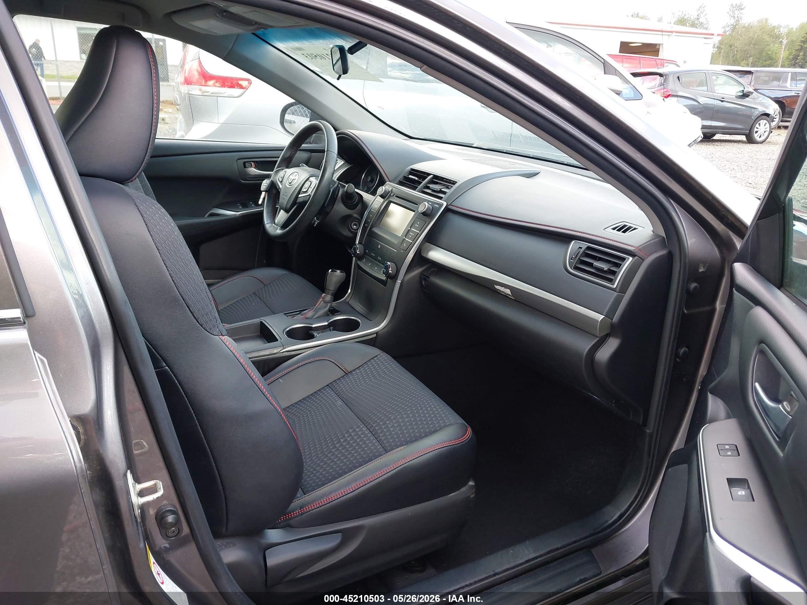 2015 Toyota Camry Se Gray vin: 4T1BF1FK0FU997827