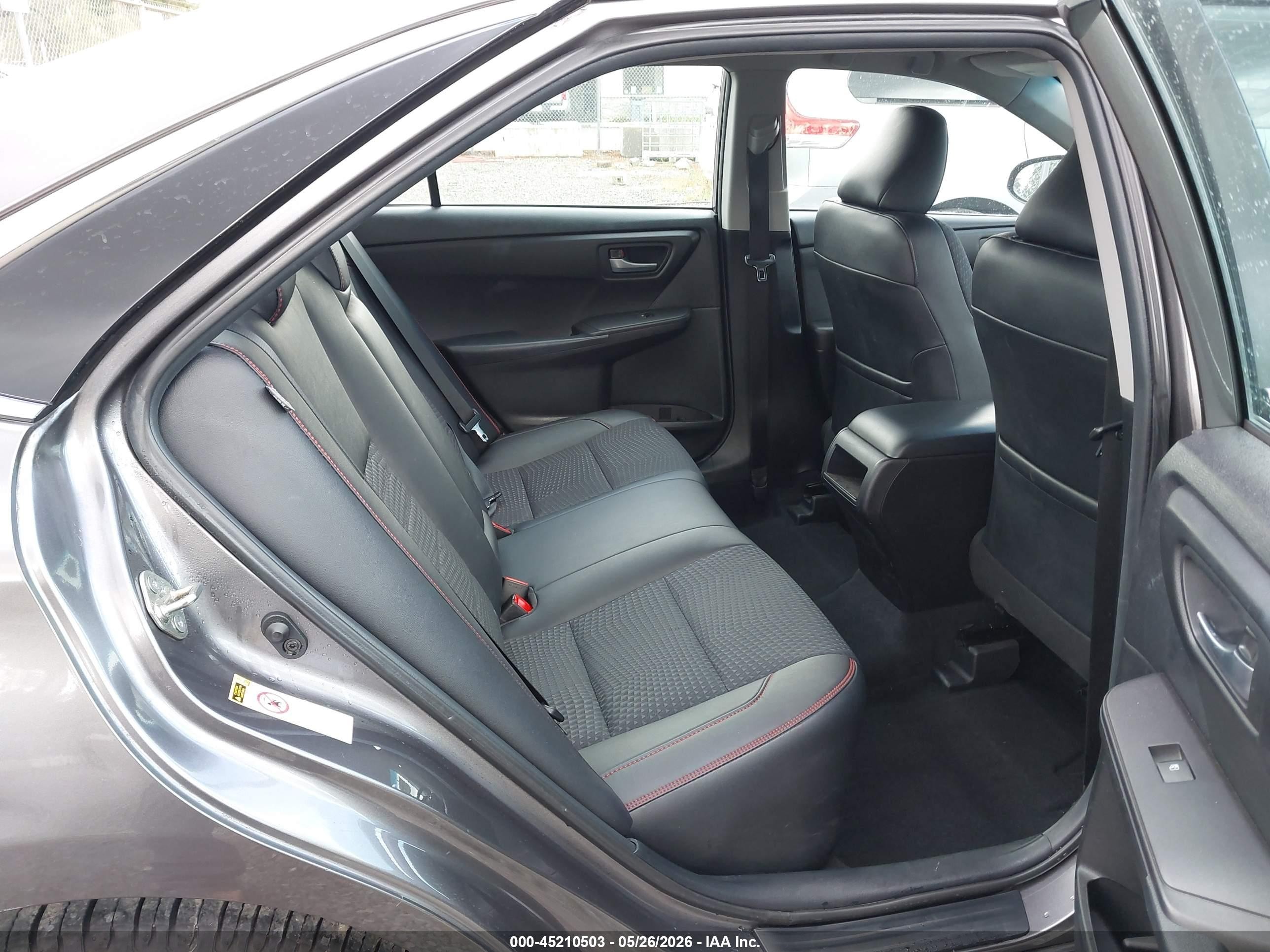 2015 Toyota Camry Se Gray vin: 4T1BF1FK0FU997827