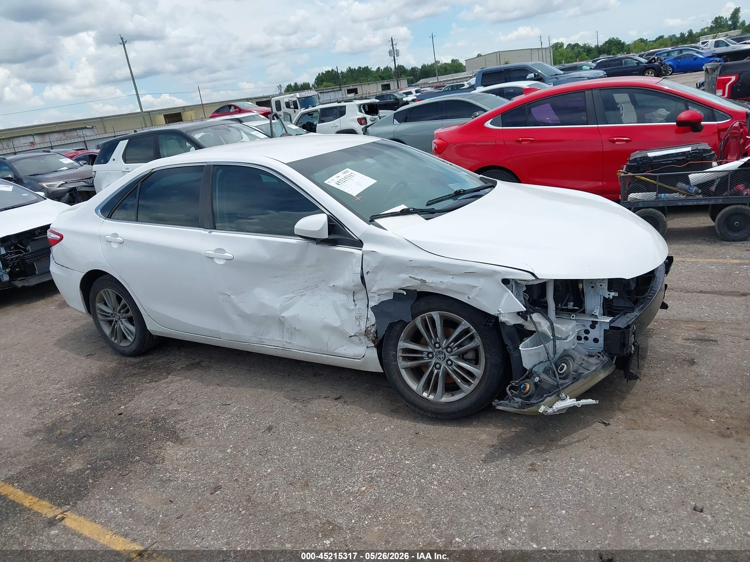 2016 Toyota Camry Se White vin: 4T1BF1FK0GU137315
