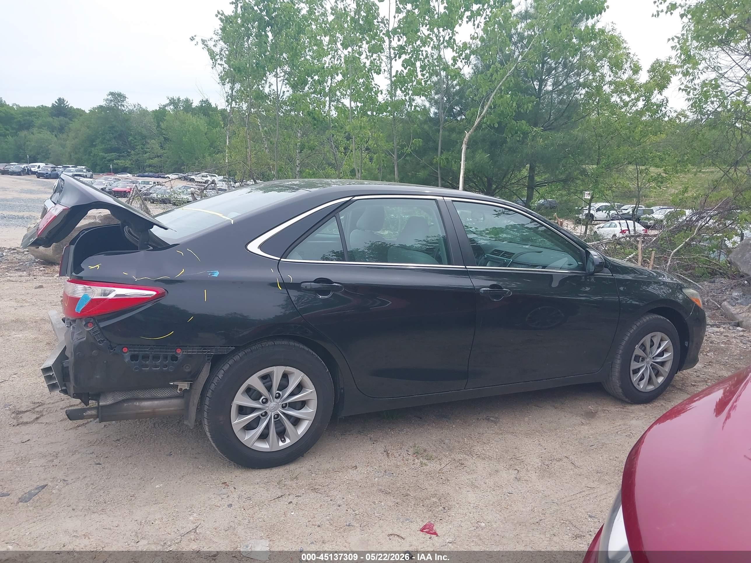 2017 Toyota Camry Le Black vin: 4T1BF1FK0HU276216