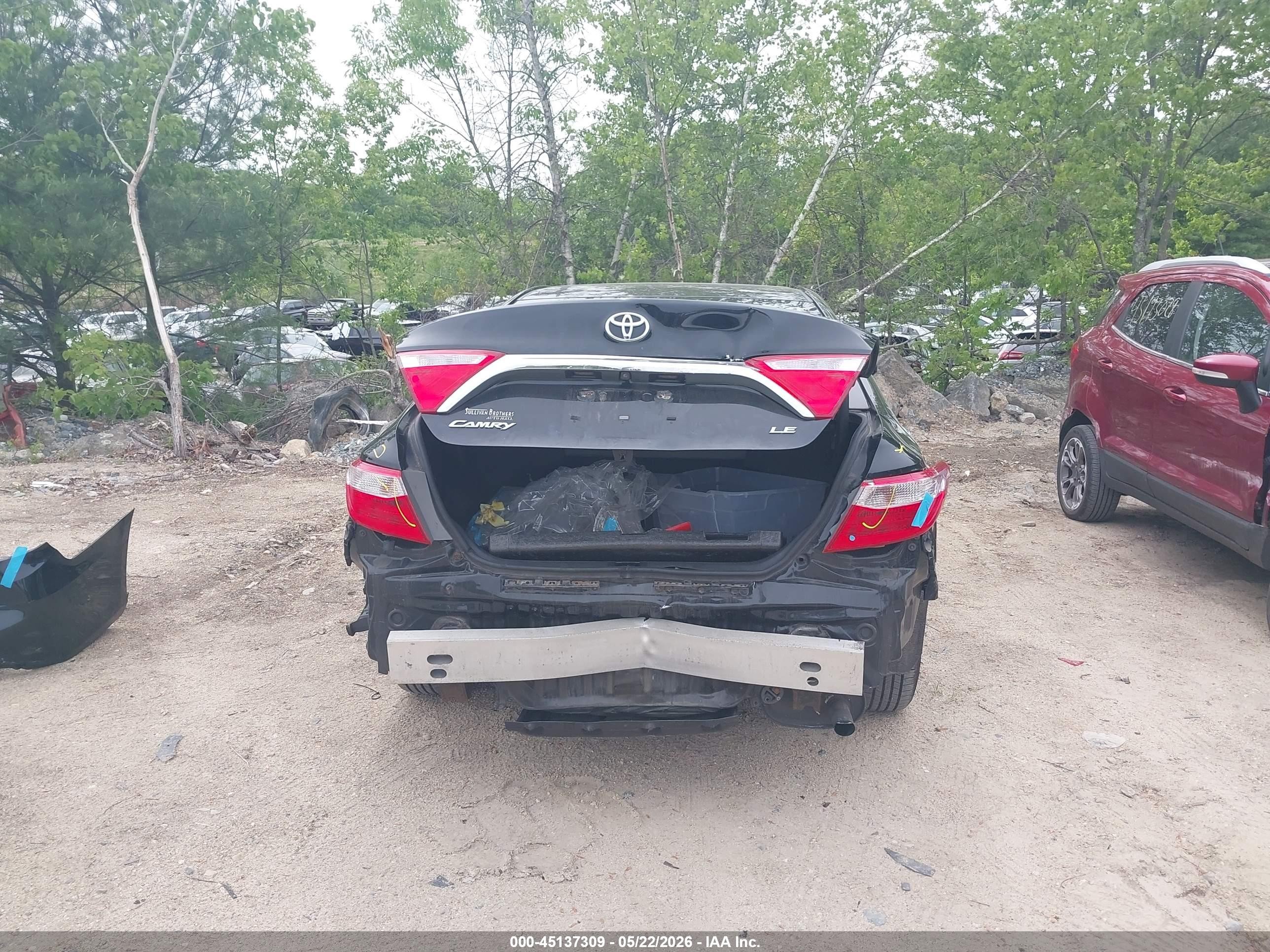 2017 Toyota Camry Le Black vin: 4T1BF1FK0HU276216