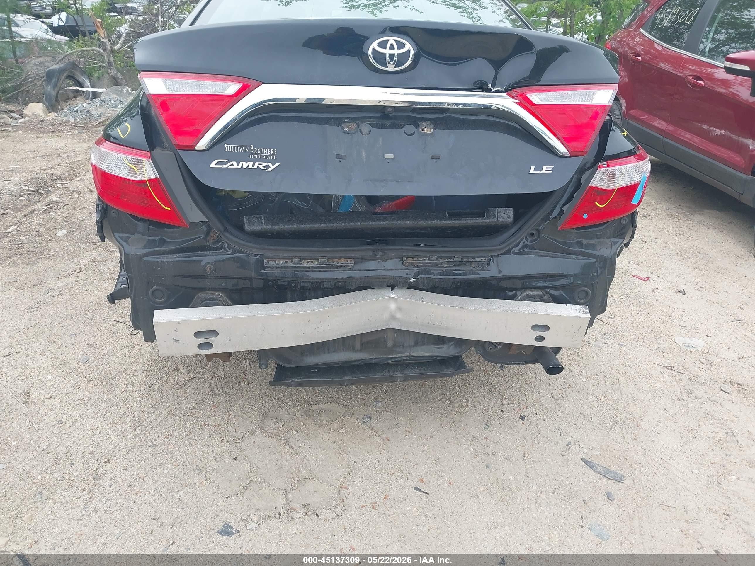 2017 Toyota Camry Le Black vin: 4T1BF1FK0HU276216