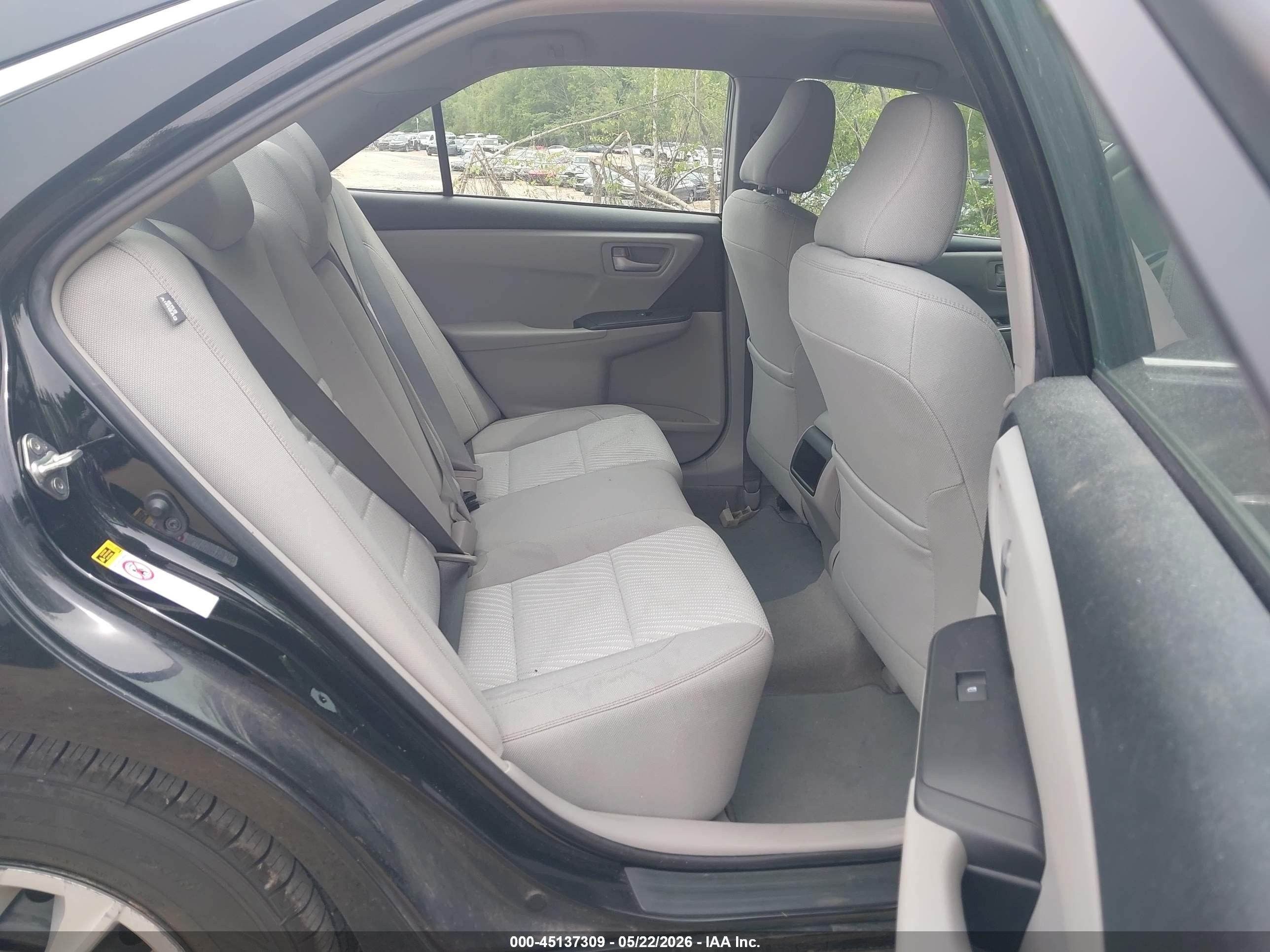 2017 Toyota Camry Le Black vin: 4T1BF1FK0HU276216