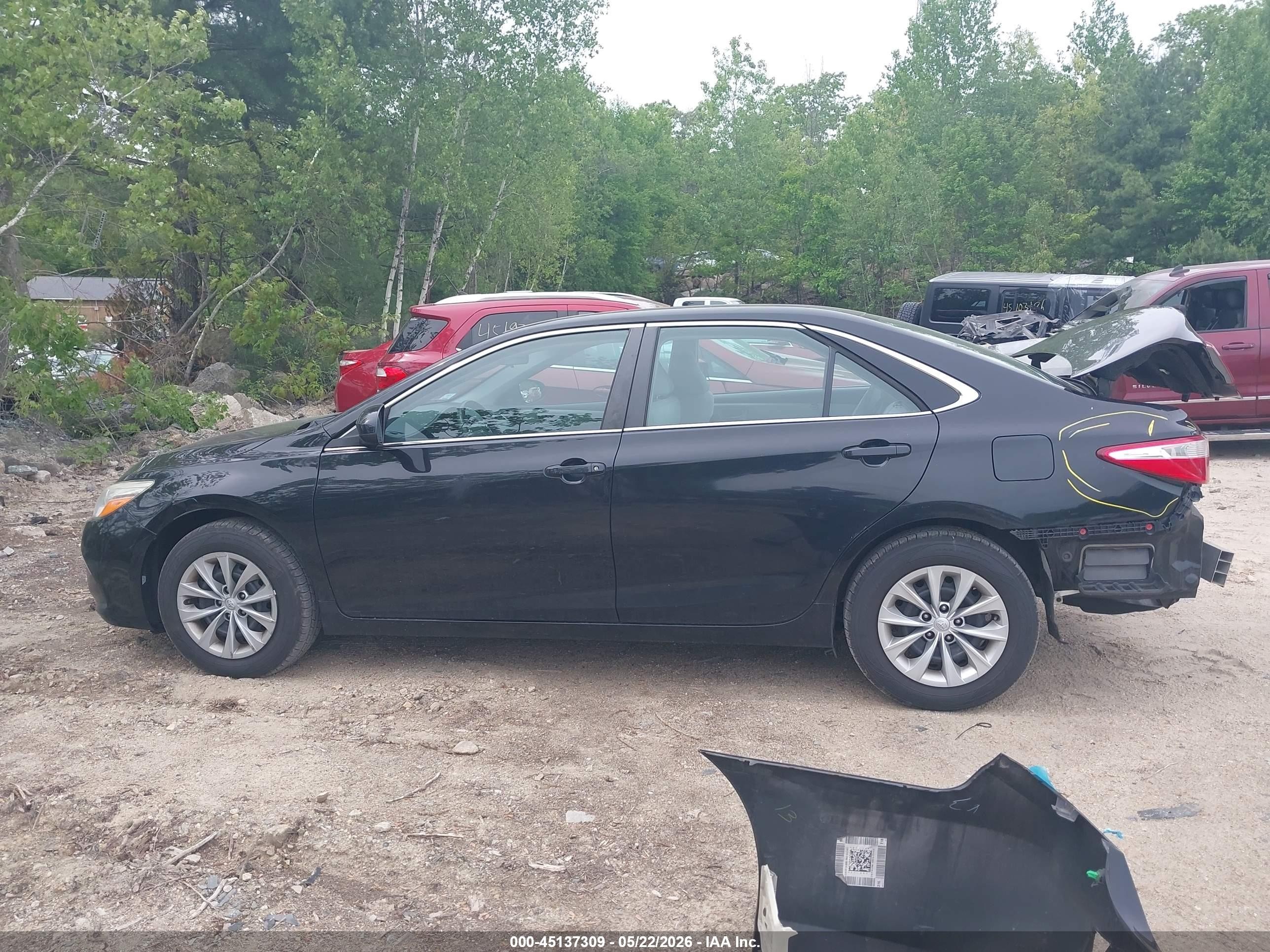 2017 Toyota Camry Le Black vin: 4T1BF1FK0HU276216