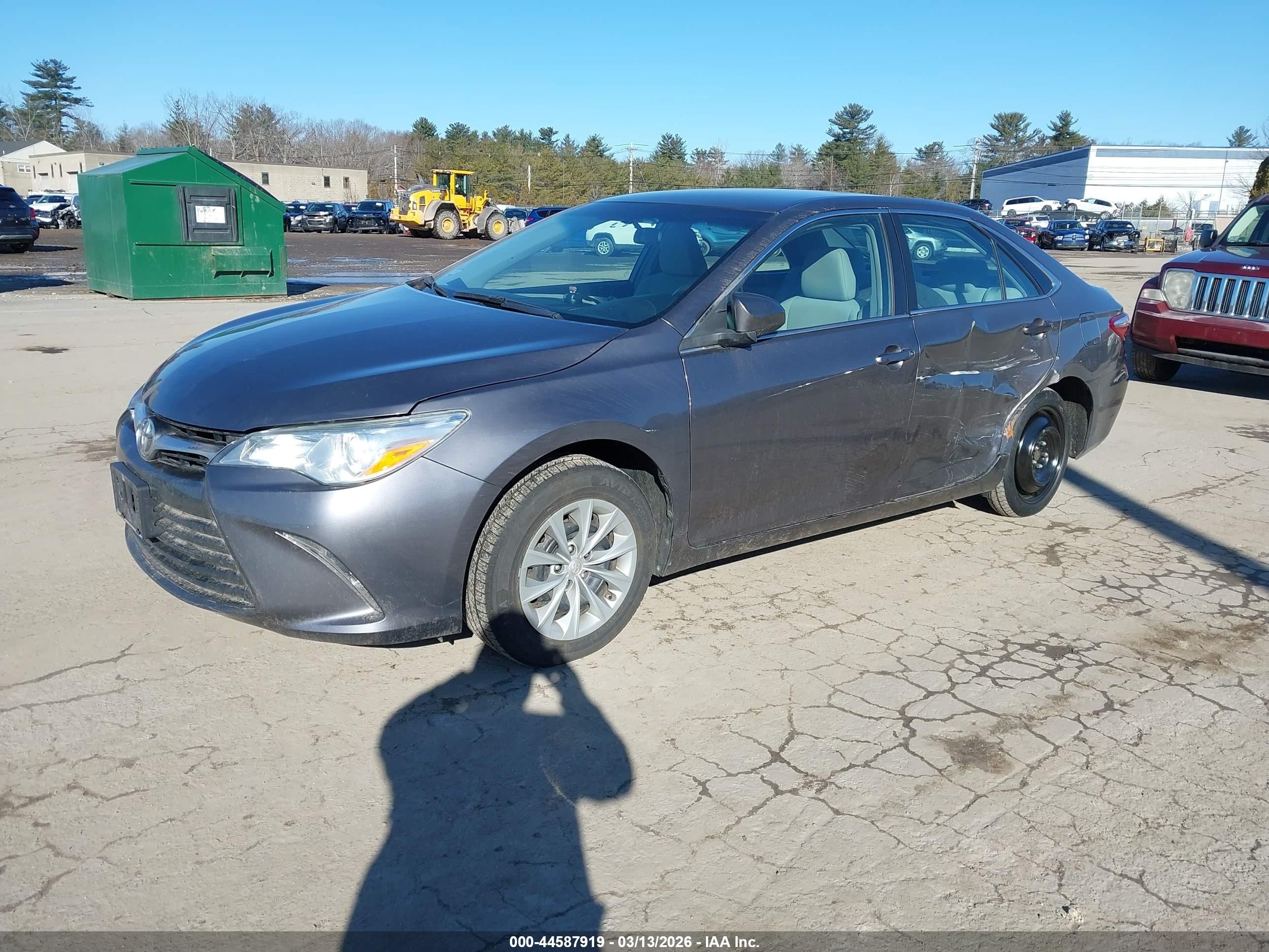 2017 Toyota Camry Le Gray vin: 4T1BF1FK0HU294568