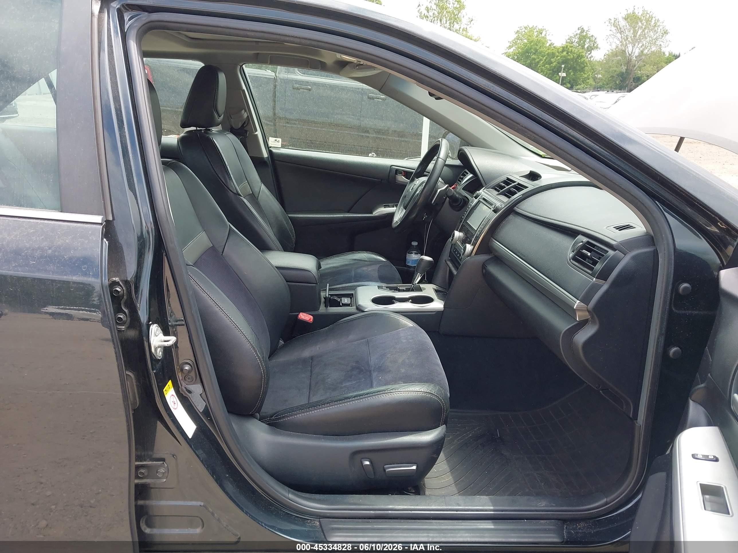 2012 Toyota Camry Se Black vin: 4T1BF1FK1CU010549