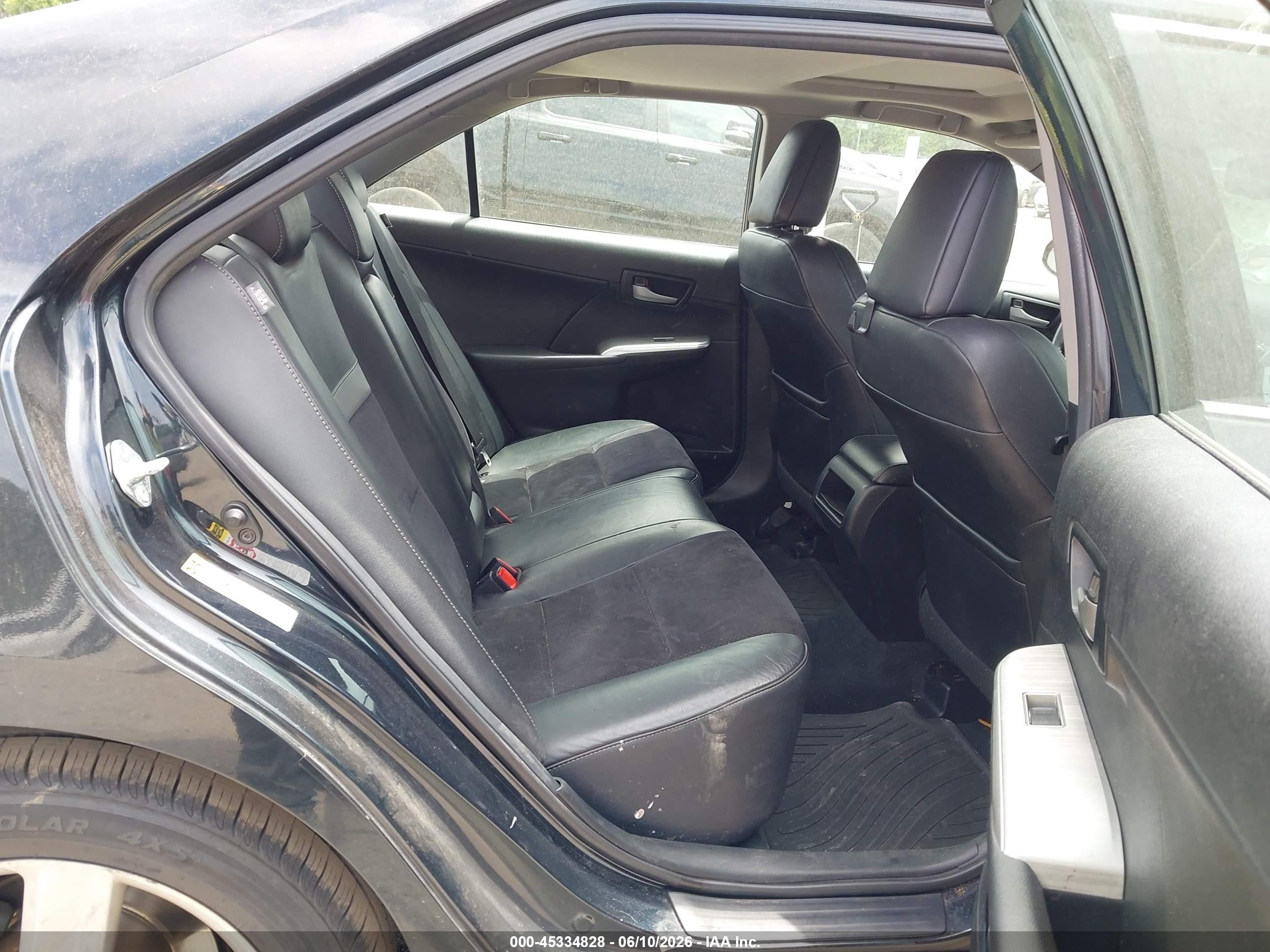 2012 Toyota Camry Se Black vin: 4T1BF1FK1CU010549