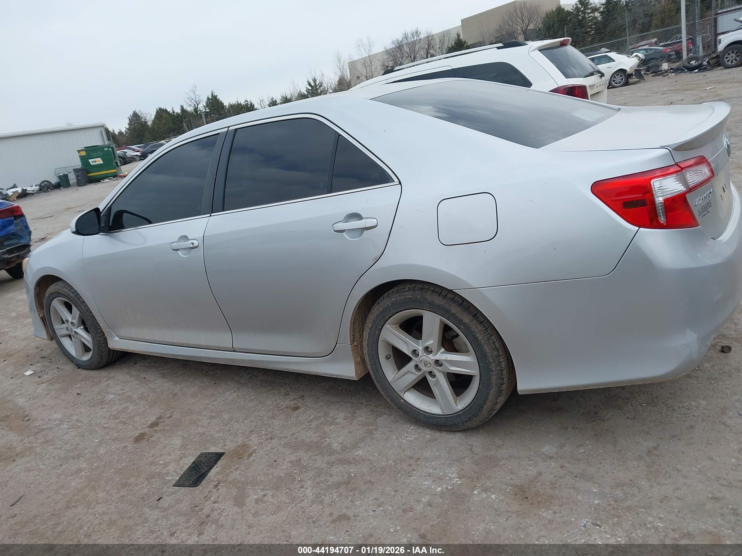 2012 Toyota Camry Se Silver vin: 4T1BF1FK1CU012138