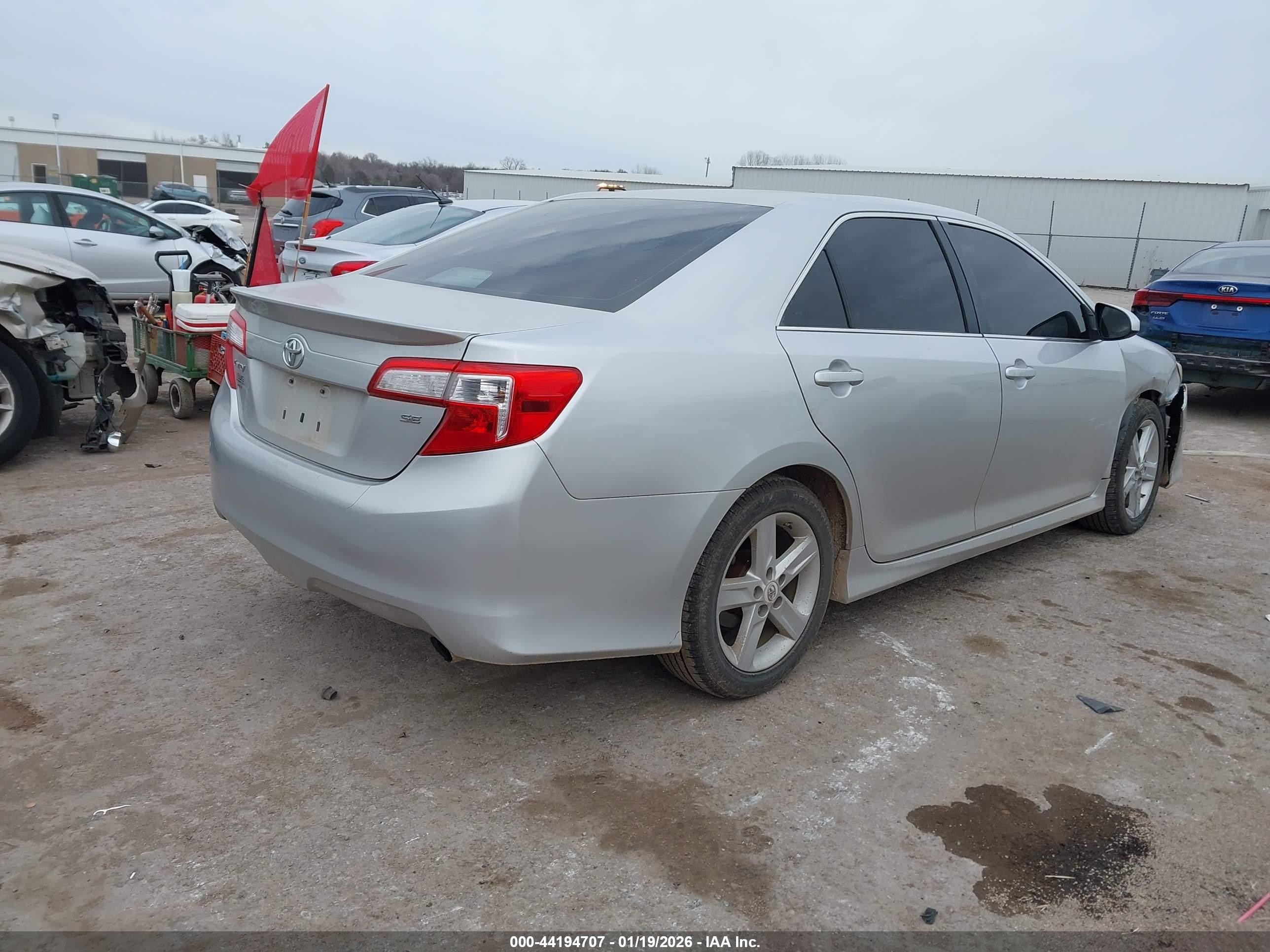 2012 Toyota Camry Se Silver vin: 4T1BF1FK1CU012138