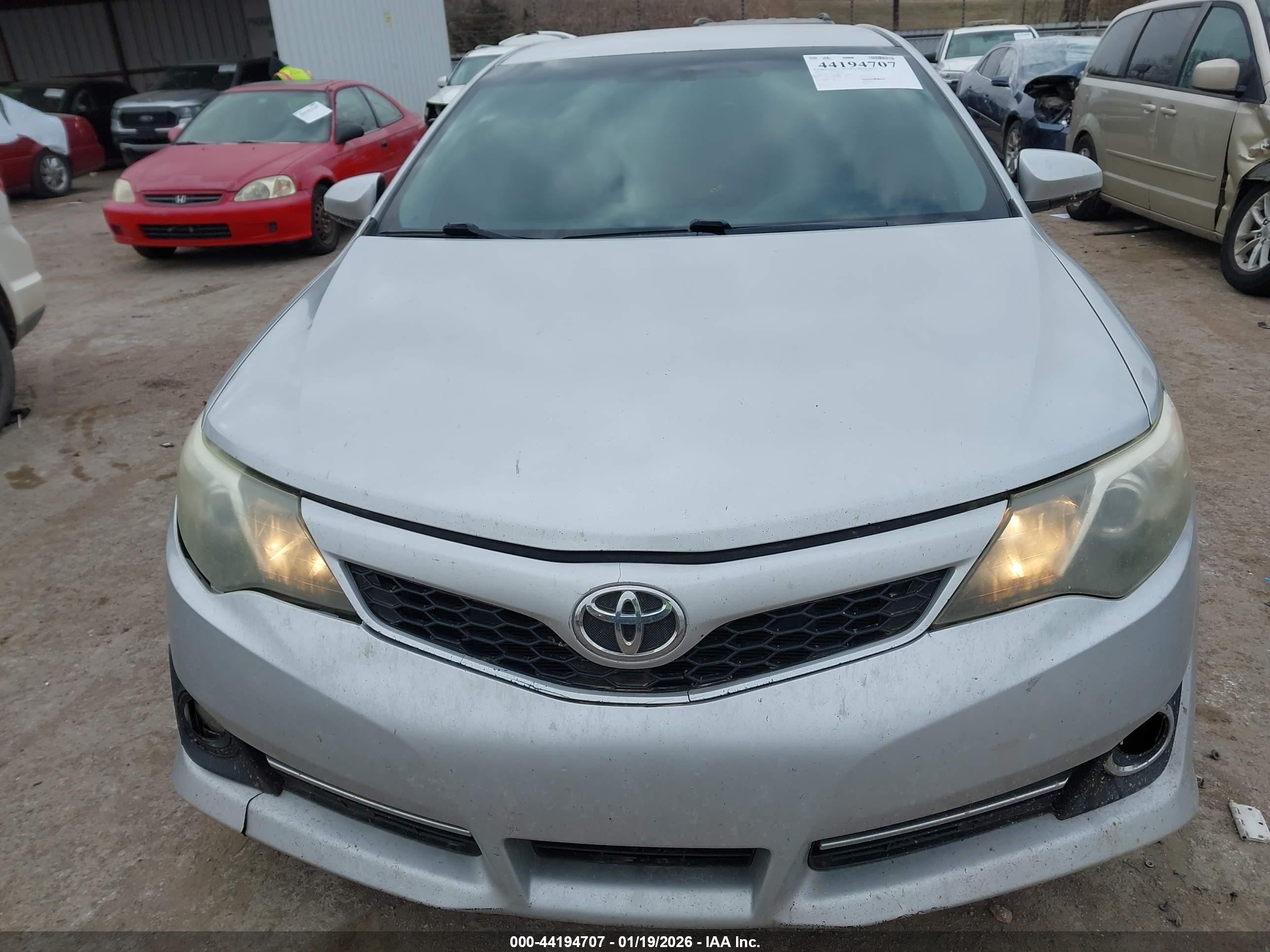 2012 Toyota Camry Se Silver vin: 4T1BF1FK1CU012138