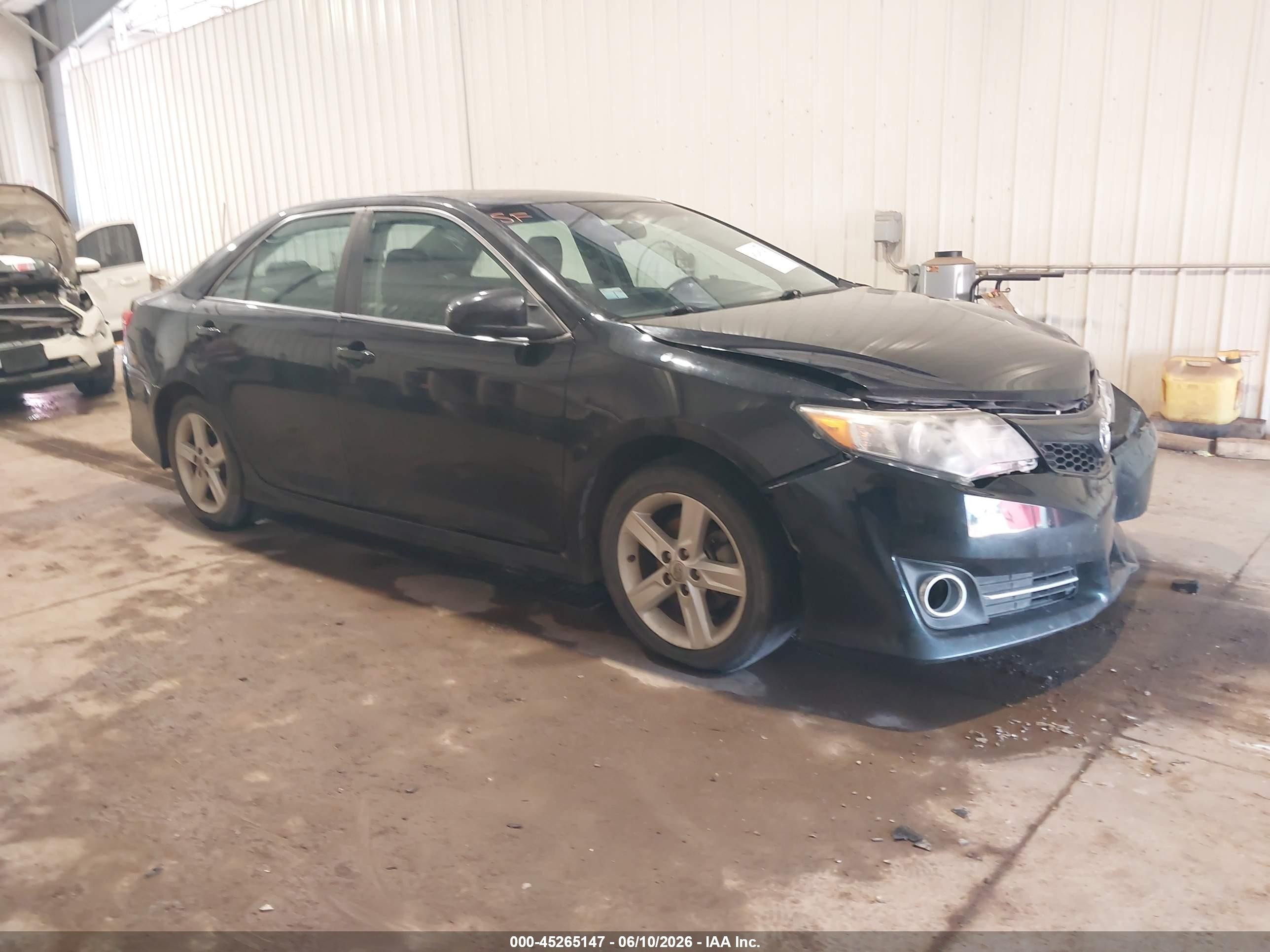 2012 Toyota Camry Se Black vin: 4T1BF1FK1CU016576