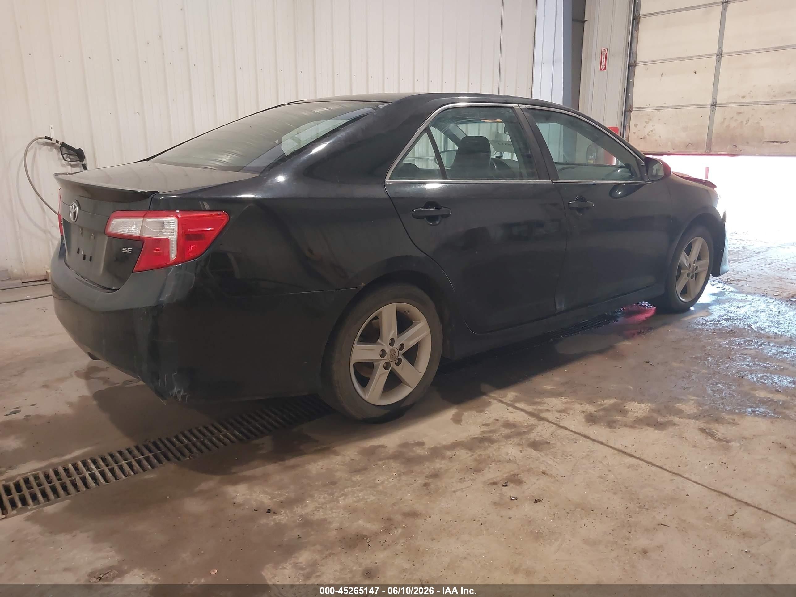 2012 Toyota Camry Se Black vin: 4T1BF1FK1CU016576