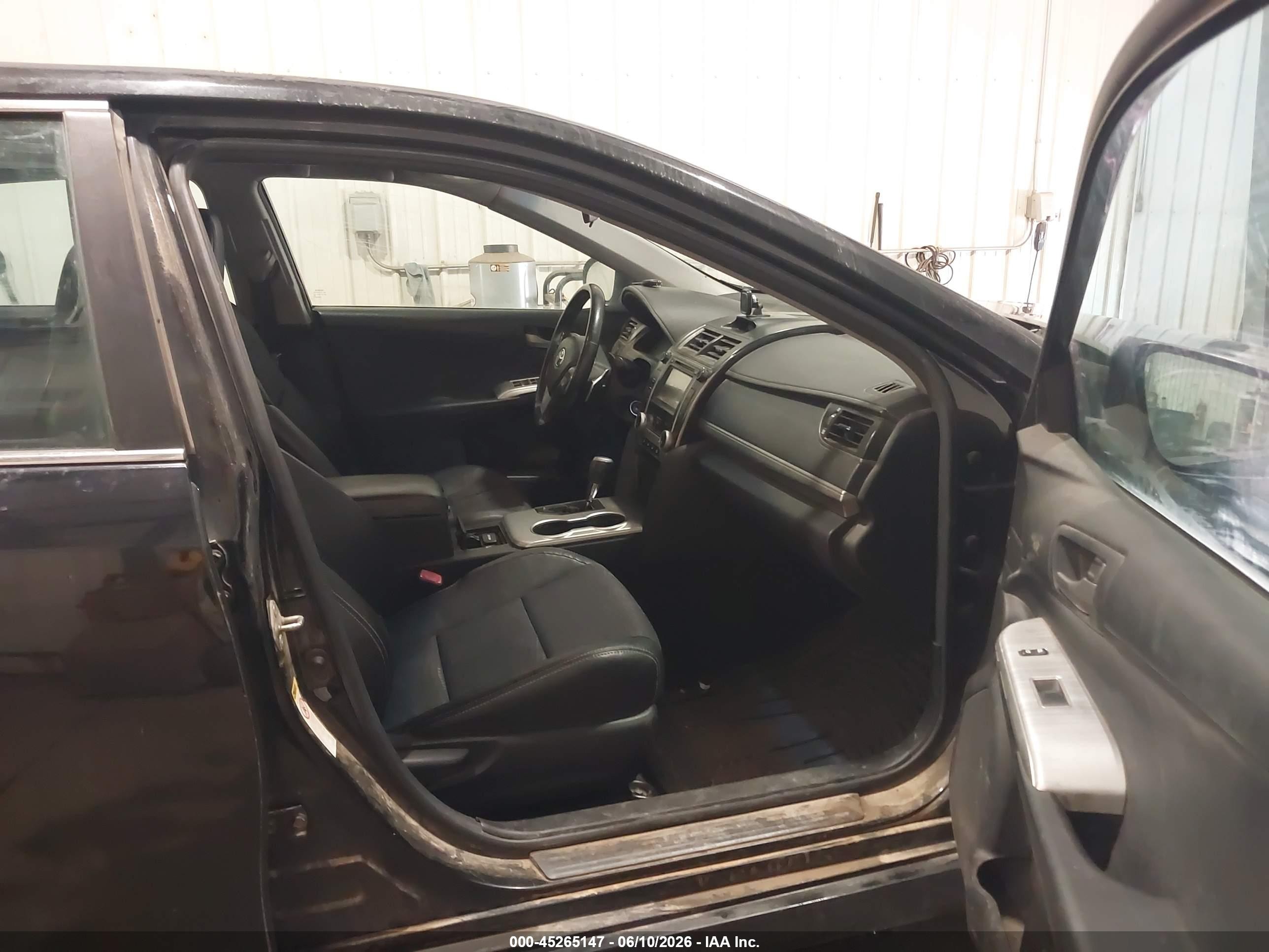 2012 Toyota Camry Se Black vin: 4T1BF1FK1CU016576