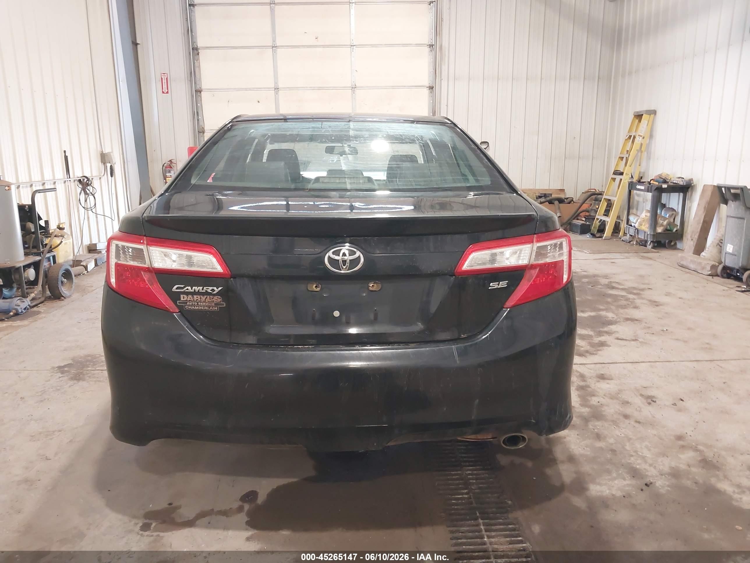 2012 Toyota Camry Se Black vin: 4T1BF1FK1CU016576