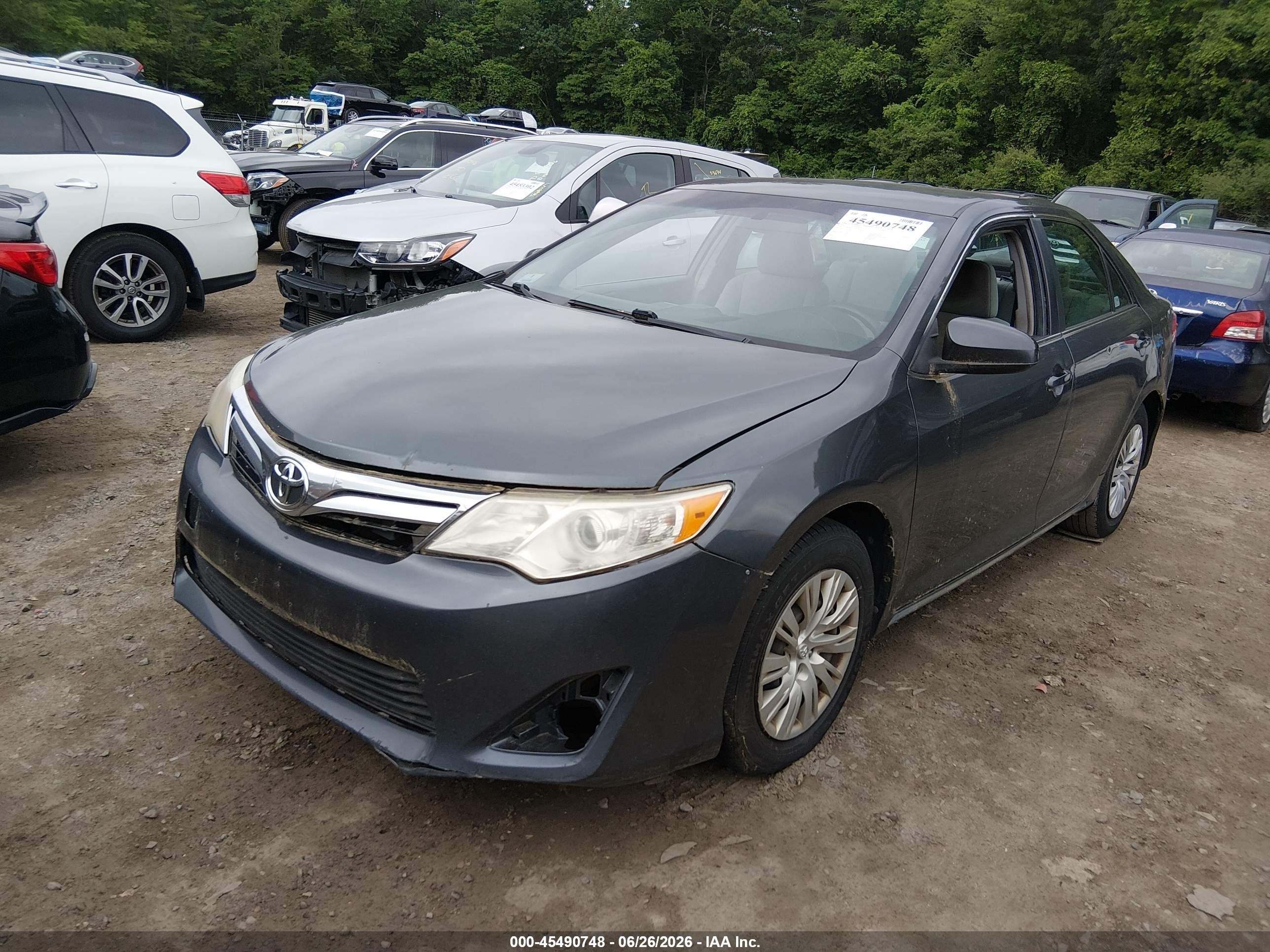 2012 Toyota Camry Le Gray vin: 4T1BF1FK1CU027903