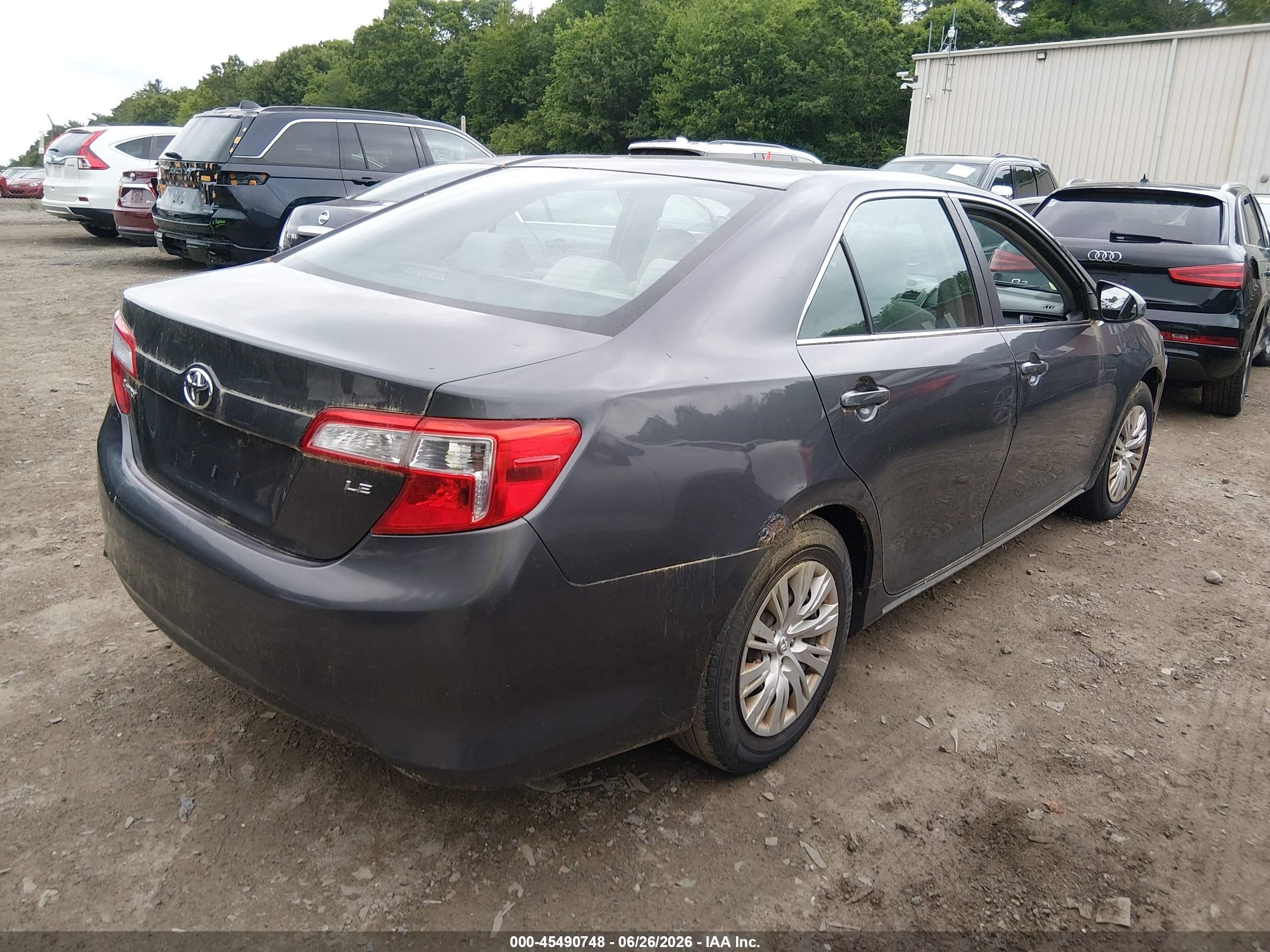 2012 Toyota Camry Le Gray vin: 4T1BF1FK1CU027903