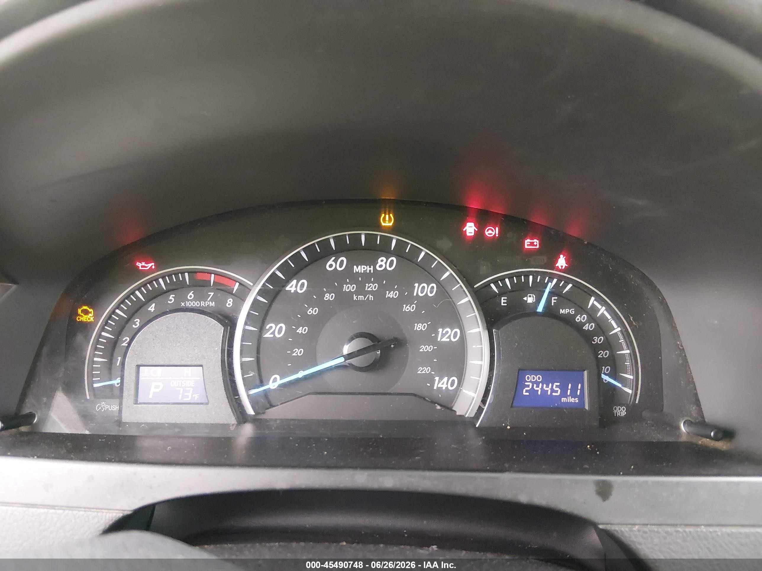2012 Toyota Camry Le Gray vin: 4T1BF1FK1CU027903
