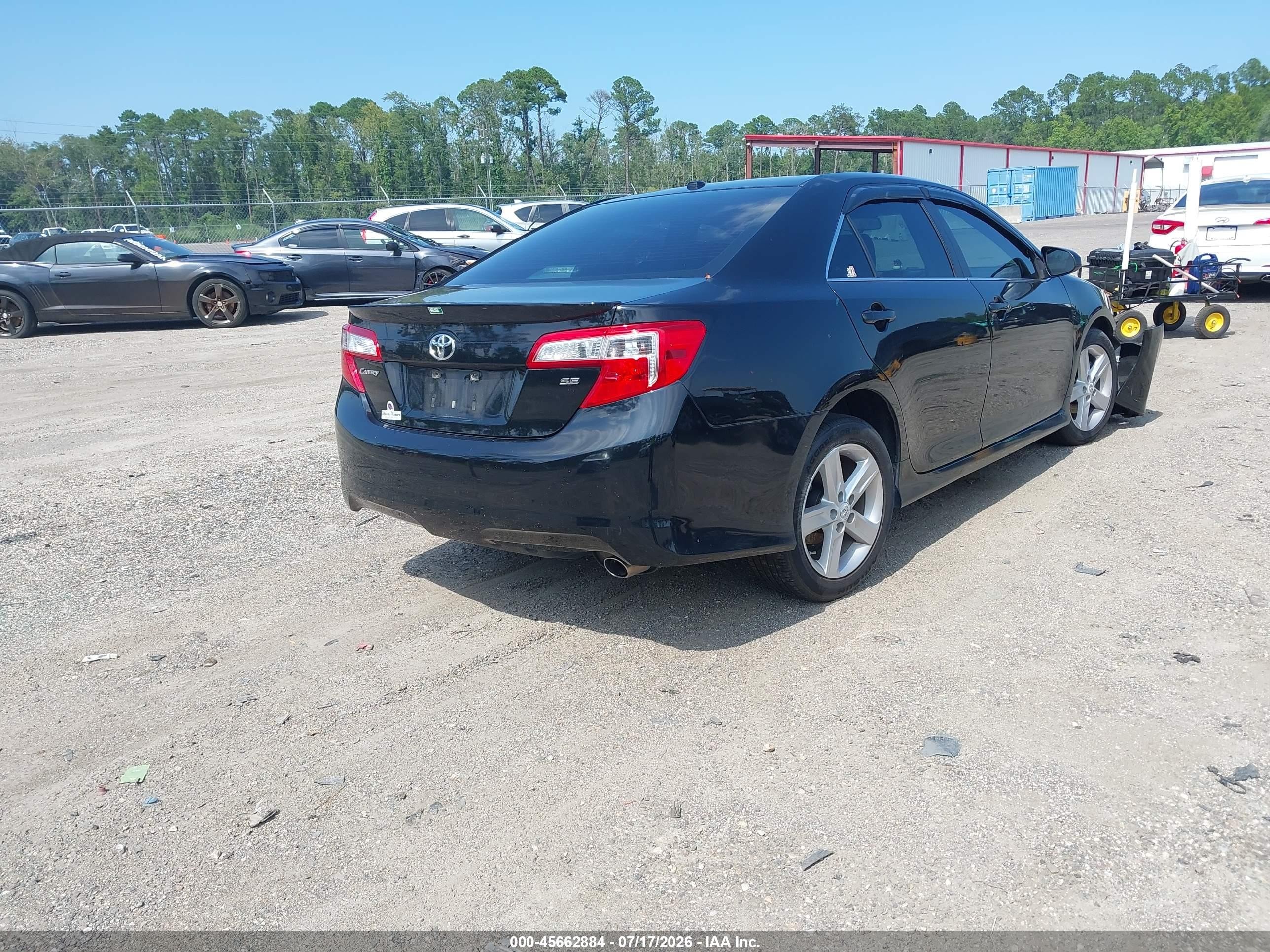 2012 Toyota Camry Se Black vin: 4T1BF1FK1CU041316