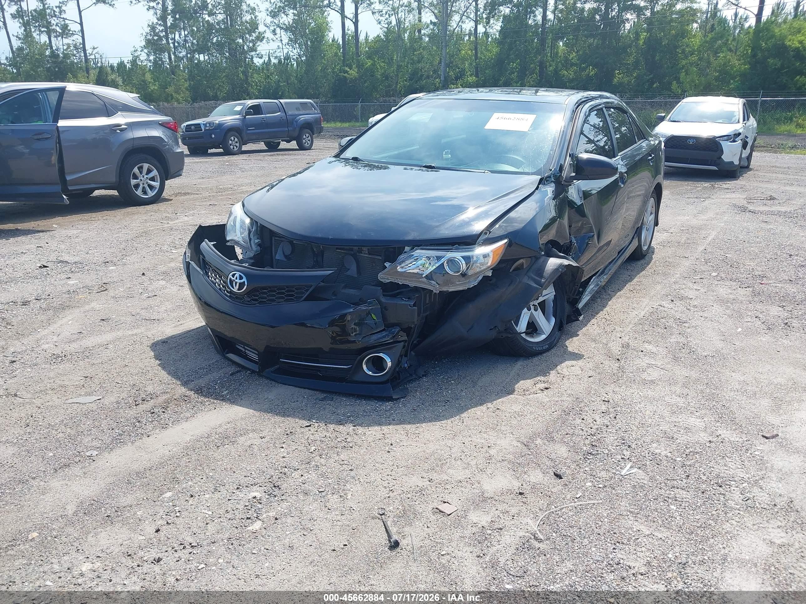2012 Toyota Camry Se Black vin: 4T1BF1FK1CU041316
