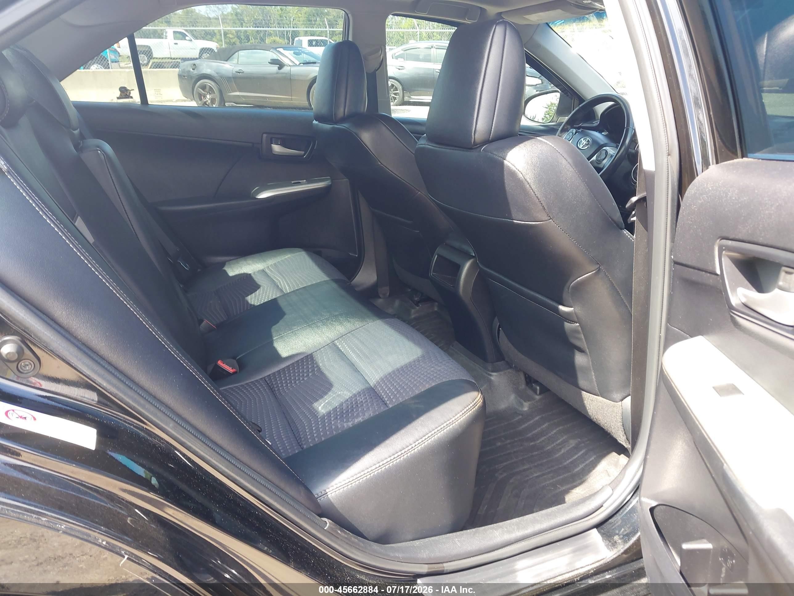 2012 Toyota Camry Se Black vin: 4T1BF1FK1CU041316