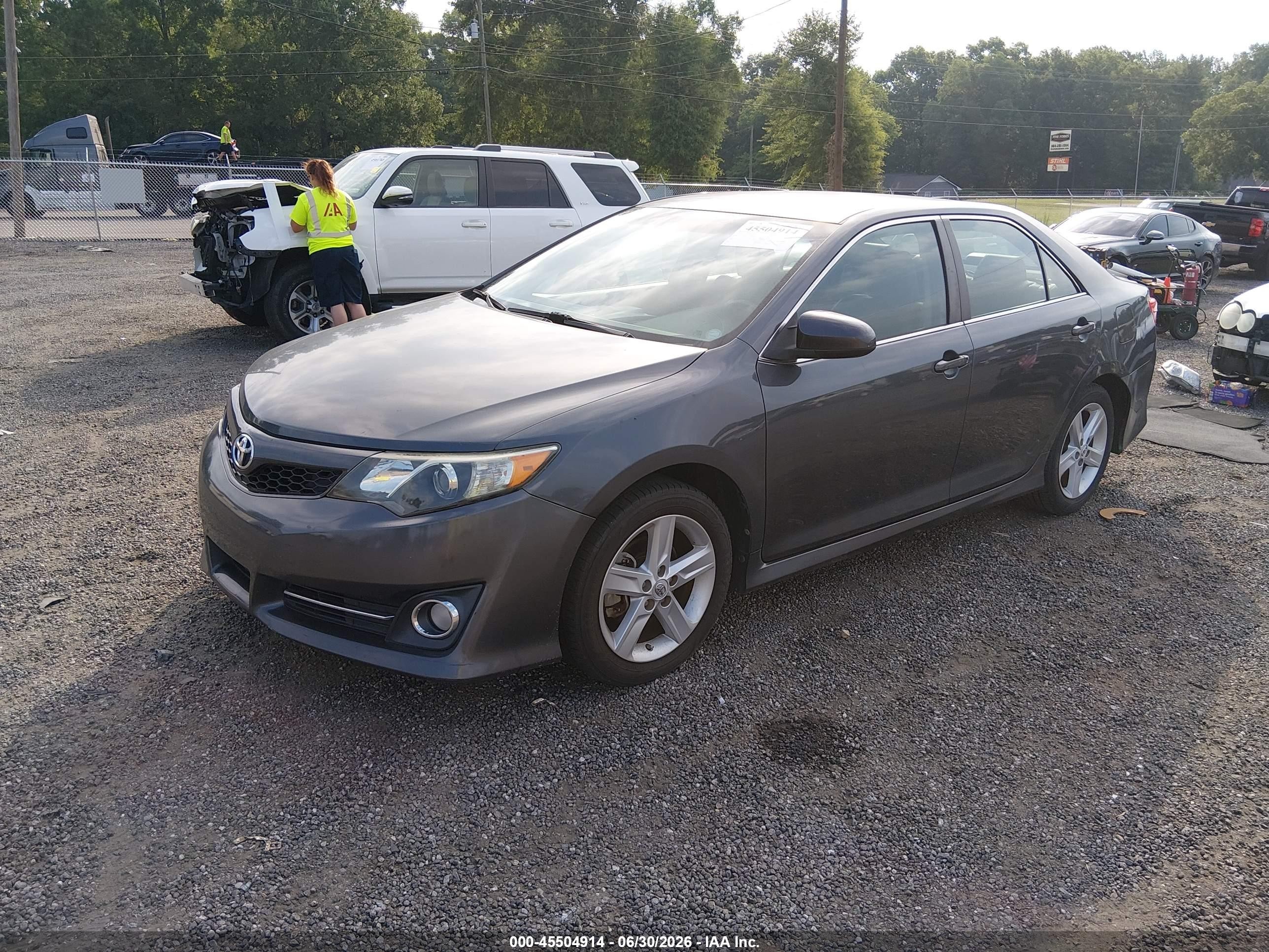 2012 Toyota Camry Se Gray vin: 4T1BF1FK1CU041946