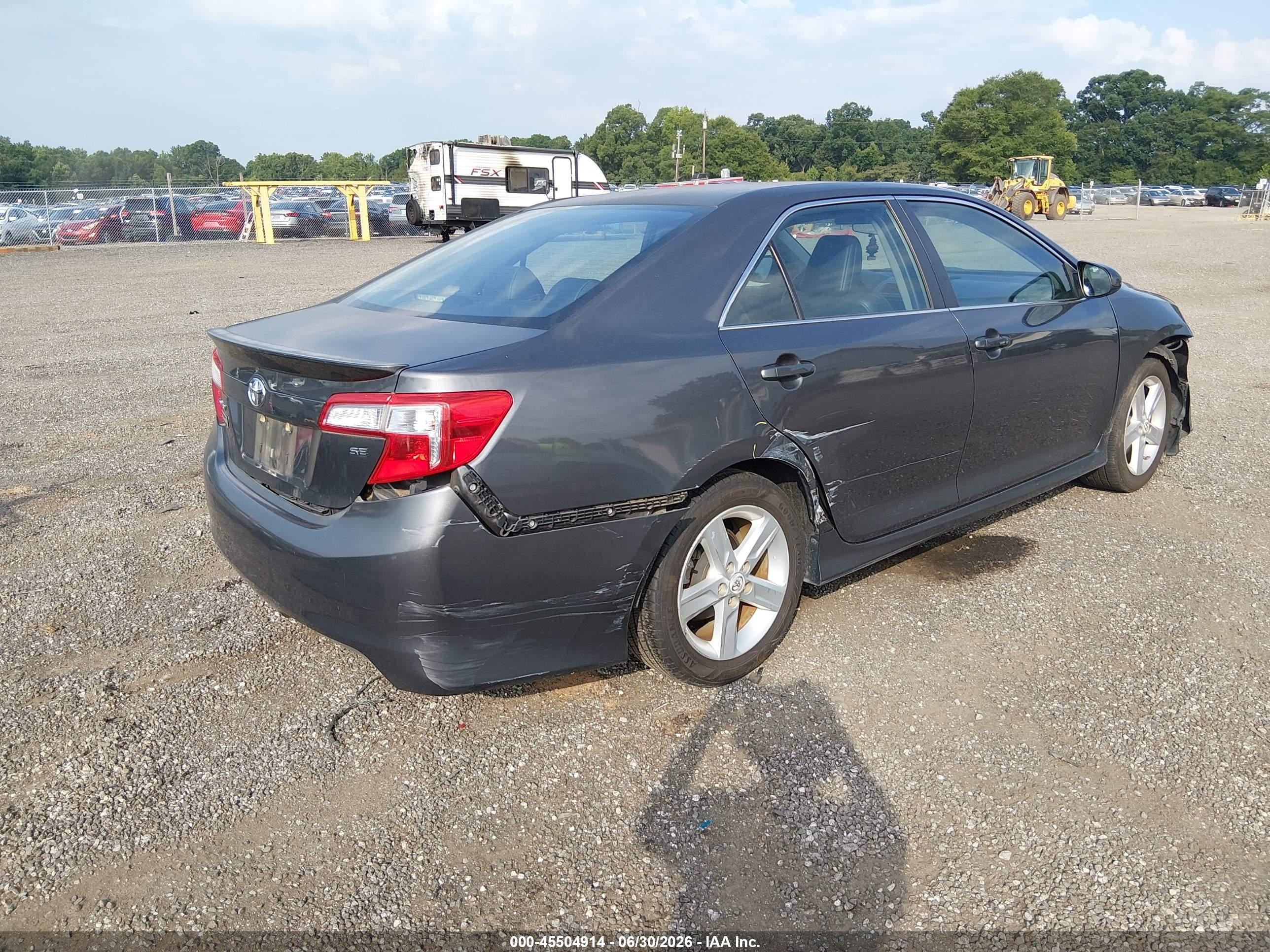 2012 Toyota Camry Se Gray vin: 4T1BF1FK1CU041946