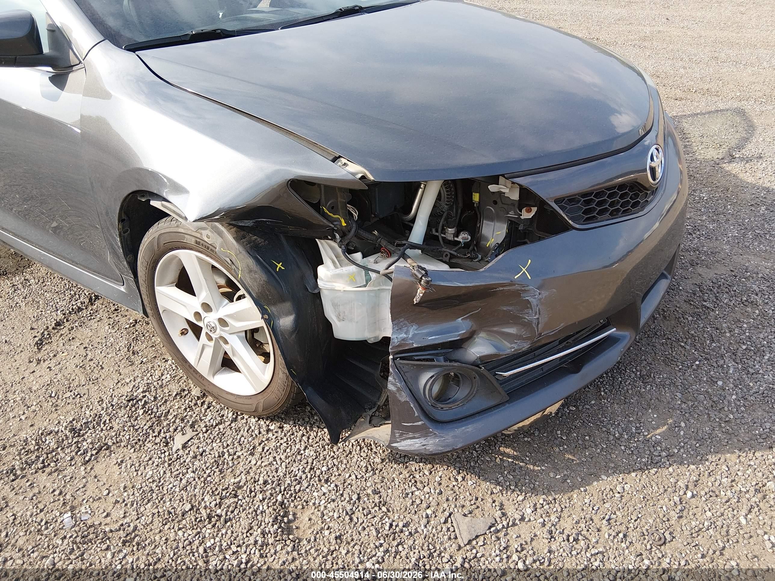 2012 Toyota Camry Se Gray vin: 4T1BF1FK1CU041946