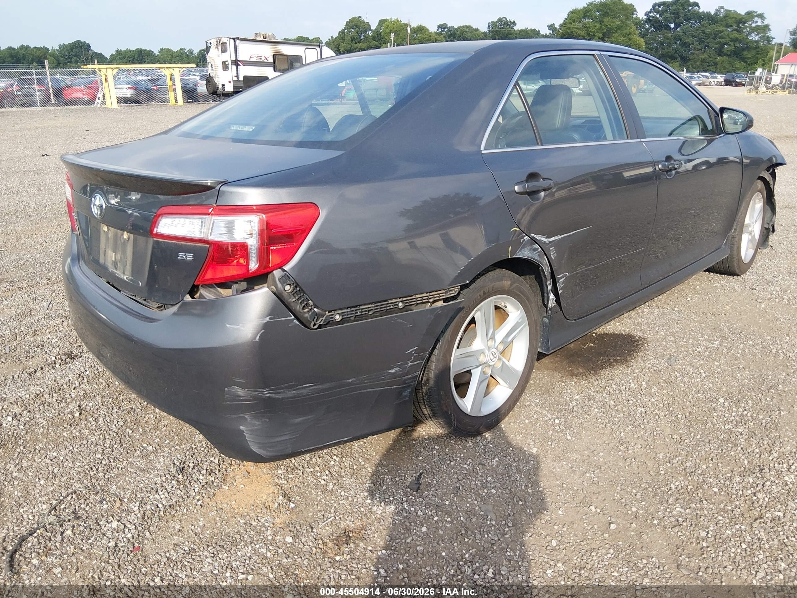 2012 Toyota Camry Se Gray vin: 4T1BF1FK1CU041946