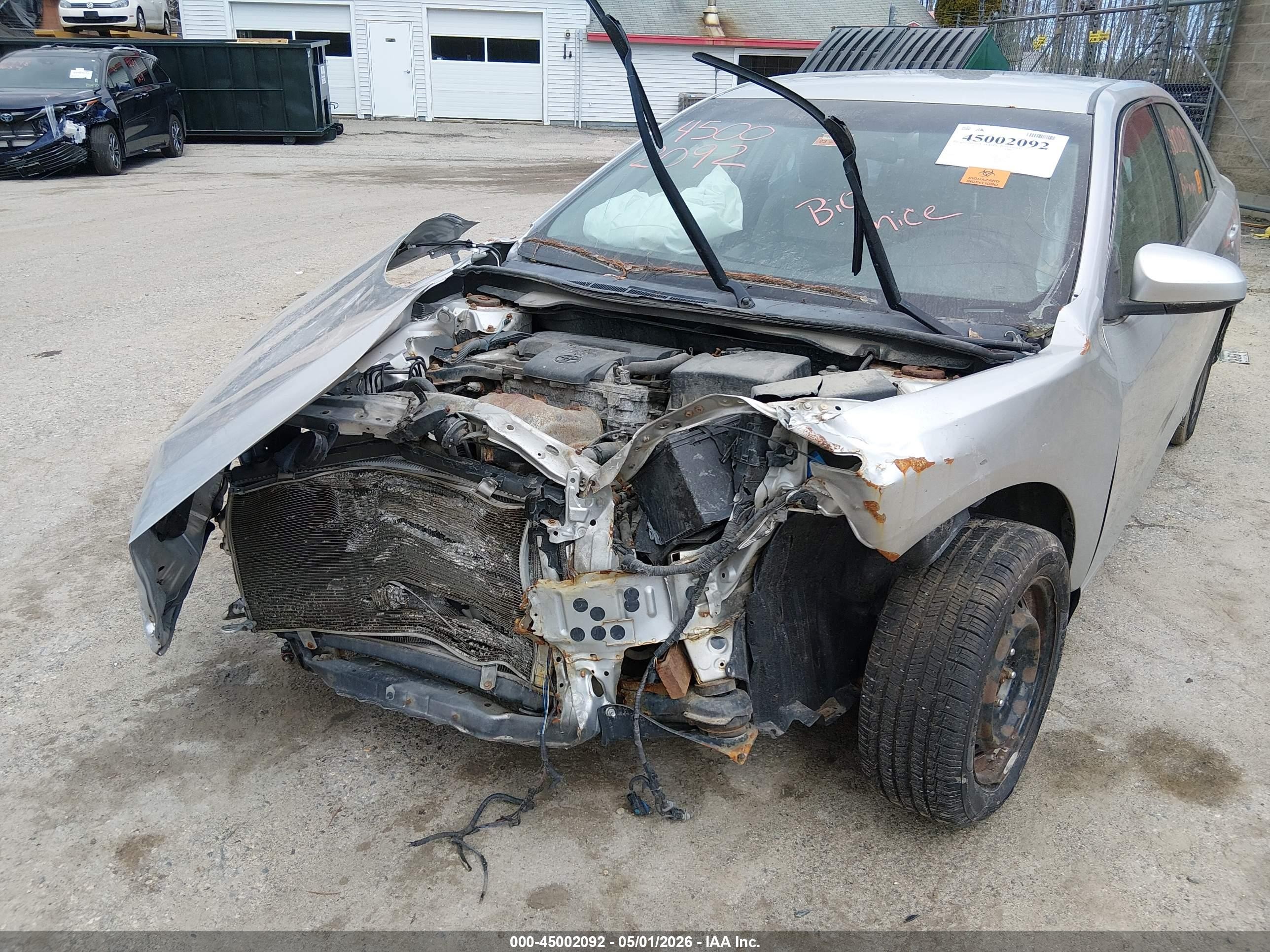 2012 Toyota Camry Le Silver vin: 4T1BF1FK1CU043891