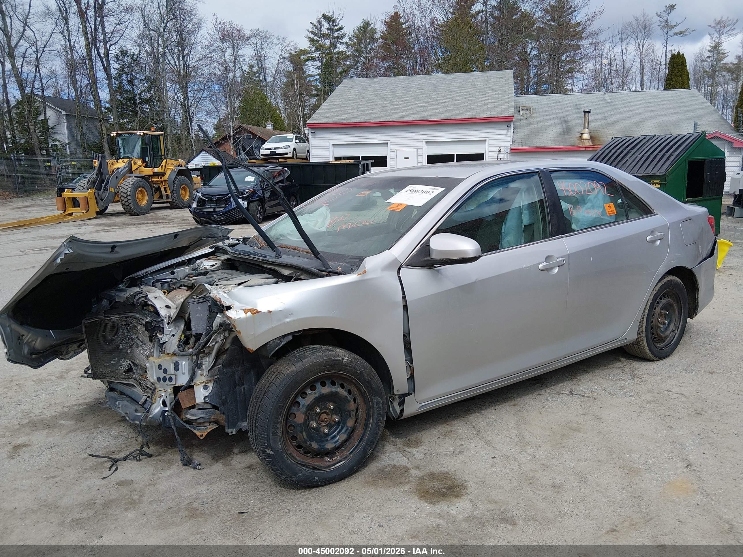 2012 Toyota Camry Le Silver vin: 4T1BF1FK1CU043891