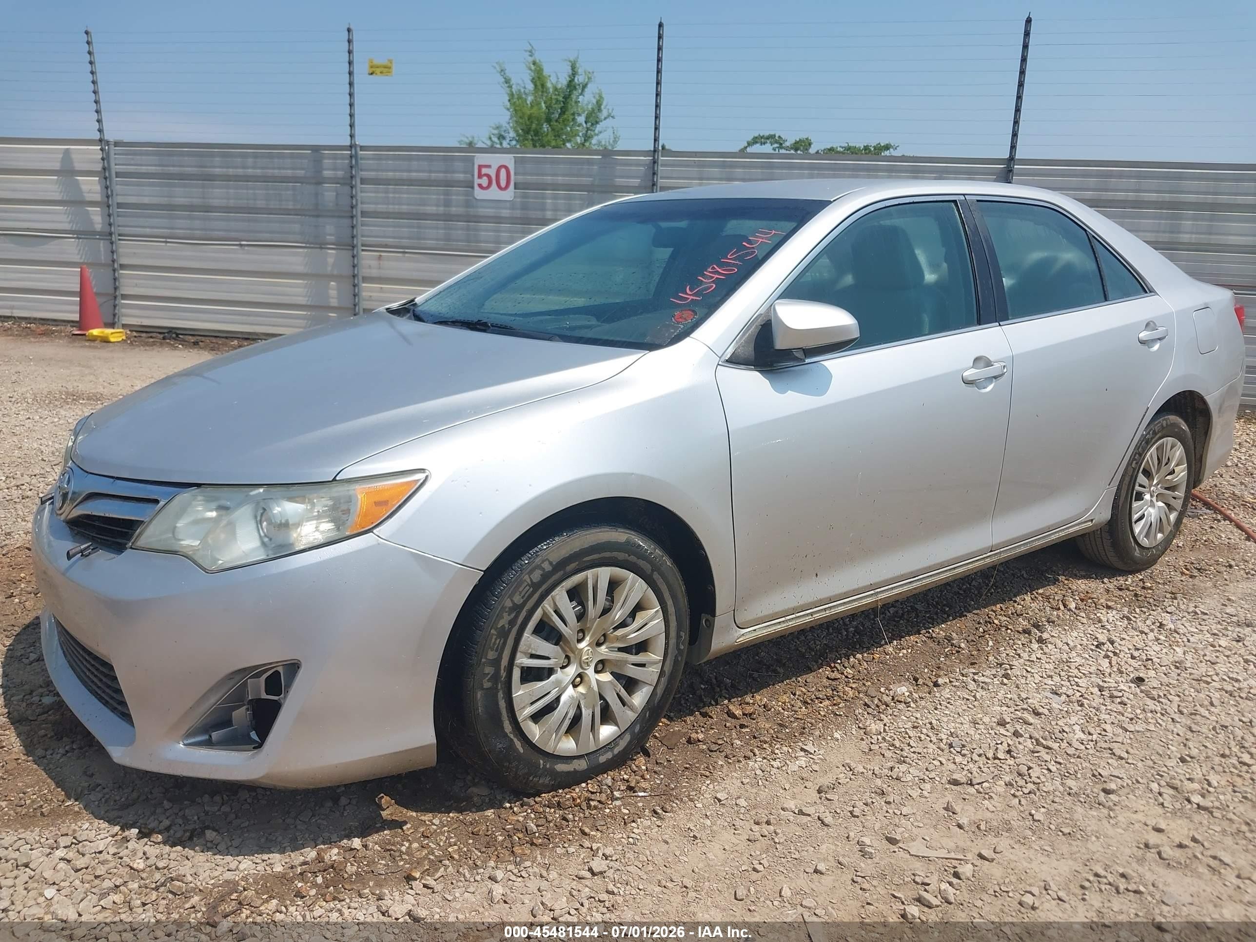 2012 Toyota Camry Le Silver vin: 4T1BF1FK1CU043941