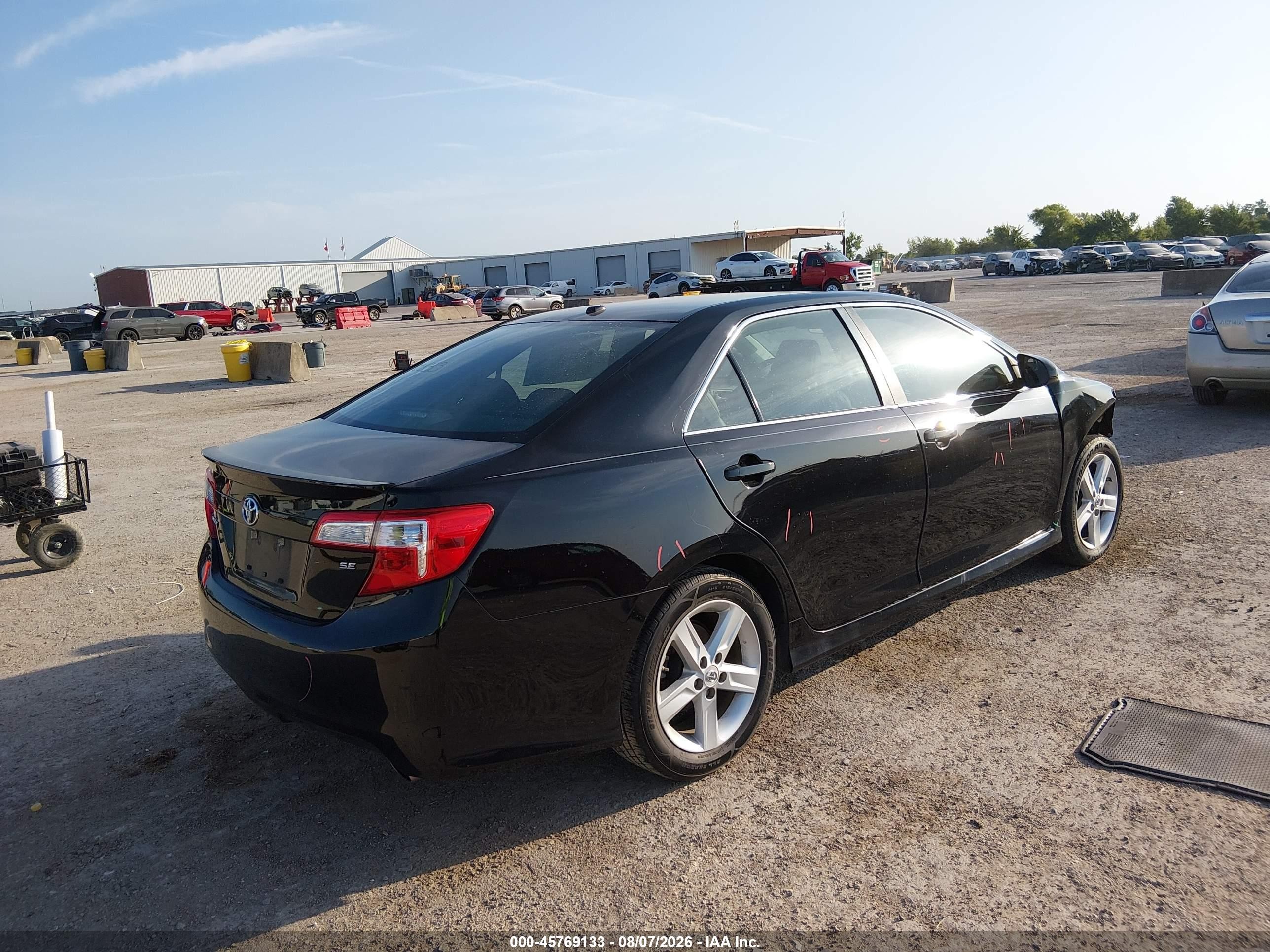 2012 Toyota Camry Se Black vin: 4T1BF1FK1CU059654