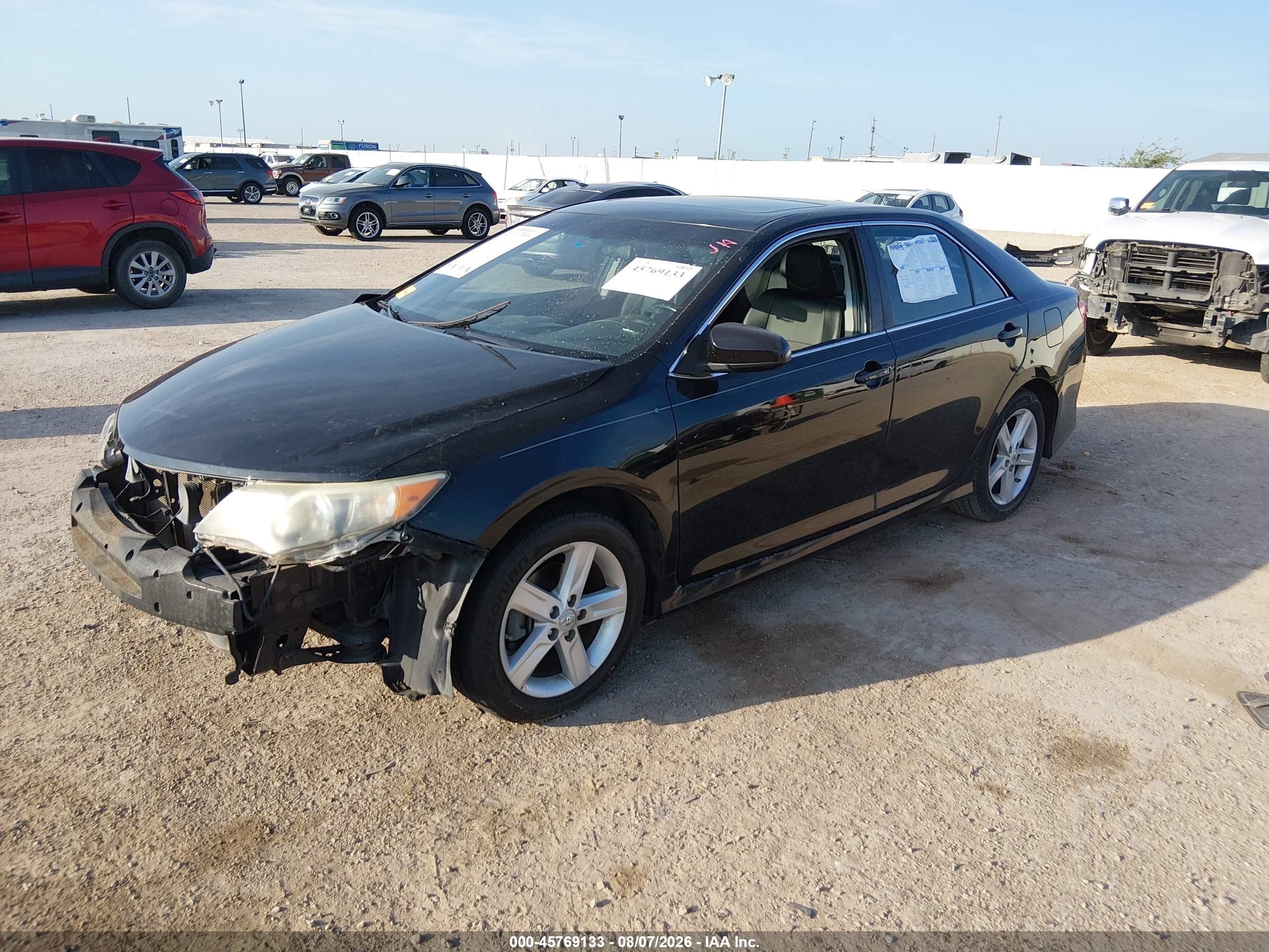 2012 Toyota Camry Se Black vin: 4T1BF1FK1CU059654