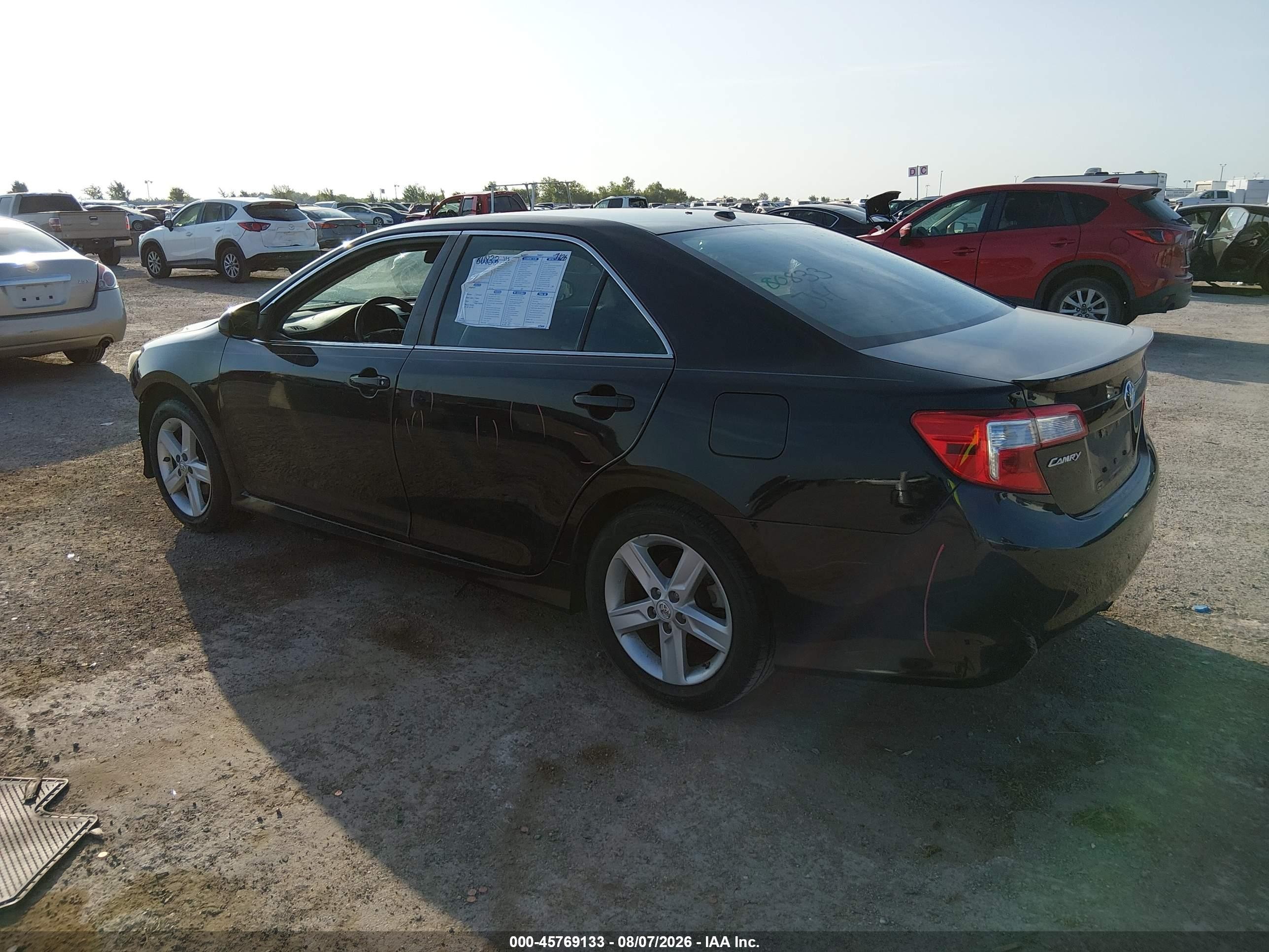 2012 Toyota Camry Se Black vin: 4T1BF1FK1CU059654
